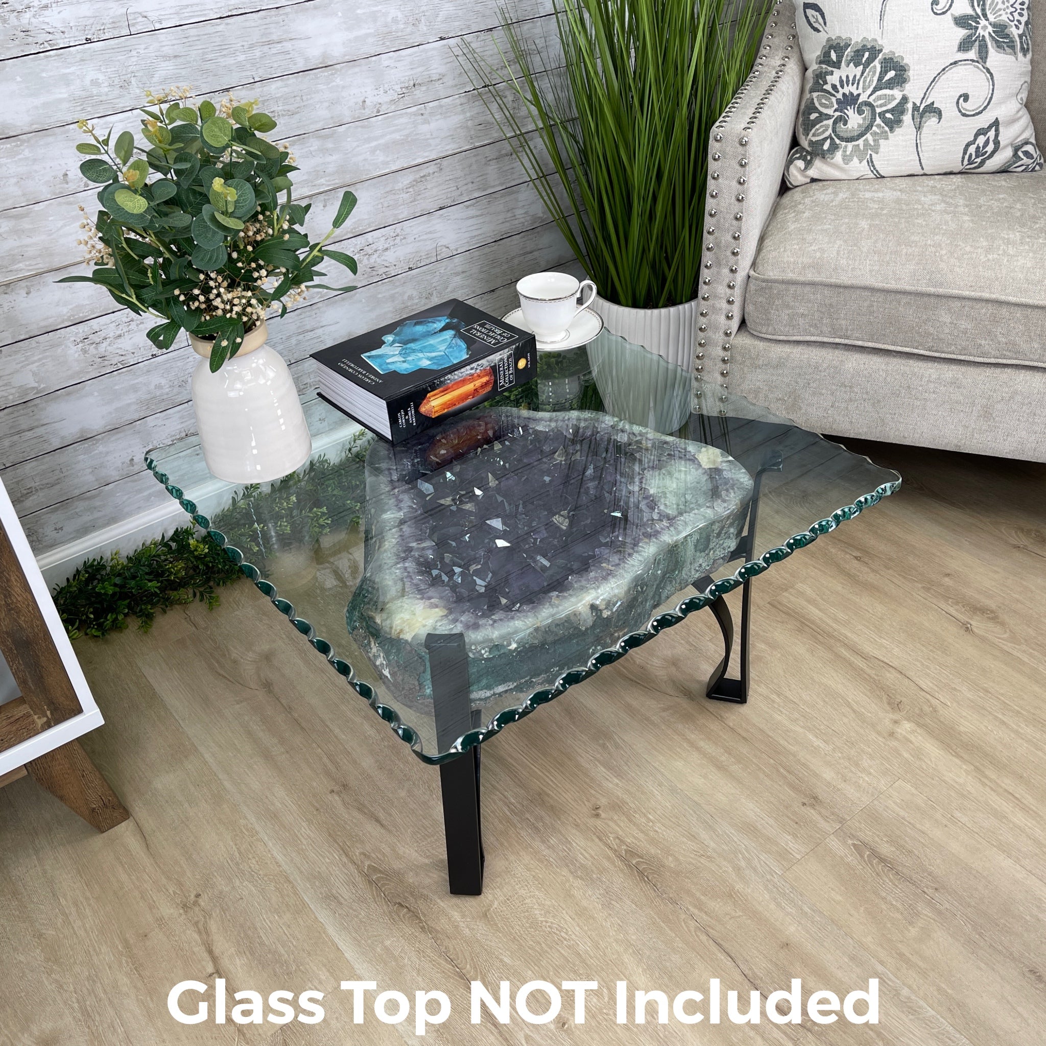 Extra Quality Brazilian Amethyst Coffee Table, 116.6 lbs & 16" tall #1385-0075 by Brazil Gems - Brazil GemsBrazil GemsExtra Quality Brazilian Amethyst Coffee Table, 116.6 lbs & 16" tall #1385-0075 by Brazil GemsTables: Coffee1385-0075