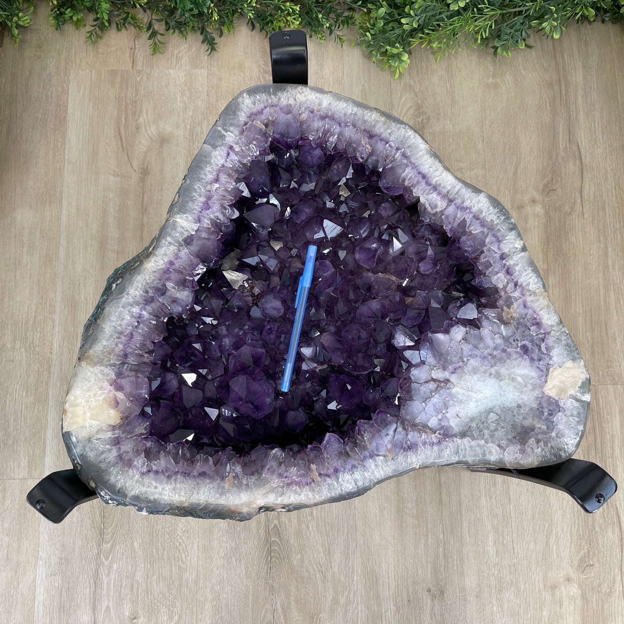 Extra Quality Brazilian Amethyst Coffee Table, 116.6 lbs & 16" tall #1385-0075 by Brazil Gems - Brazil GemsBrazil GemsExtra Quality Brazilian Amethyst Coffee Table, 116.6 lbs & 16" tall #1385-0075 by Brazil GemsTables: Coffee1385-0075