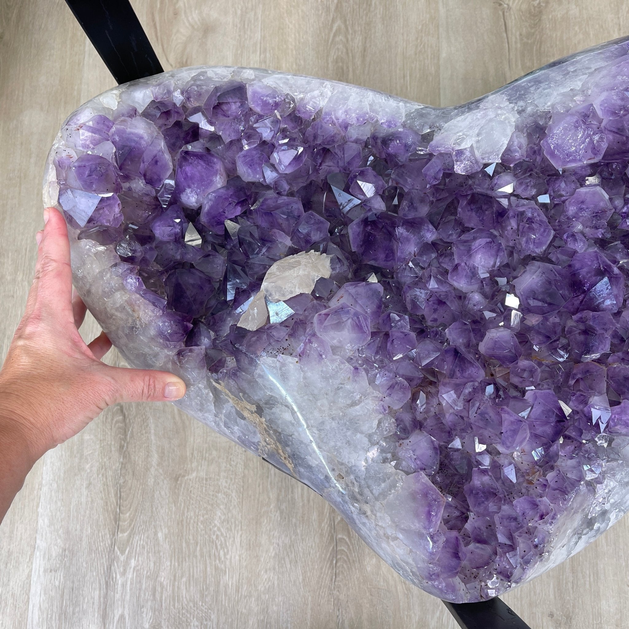Extra Quality Brazilian Amethyst Coffee Table, 196.2 lbs & 16" tall Model #1385-0071 by Brazil Gems - Brazil GemsBrazil GemsExtra Quality Brazilian Amethyst Coffee Table, 196.2 lbs & 16" tall Model #1385-0071 by Brazil GemsTables: Coffee1385-0071