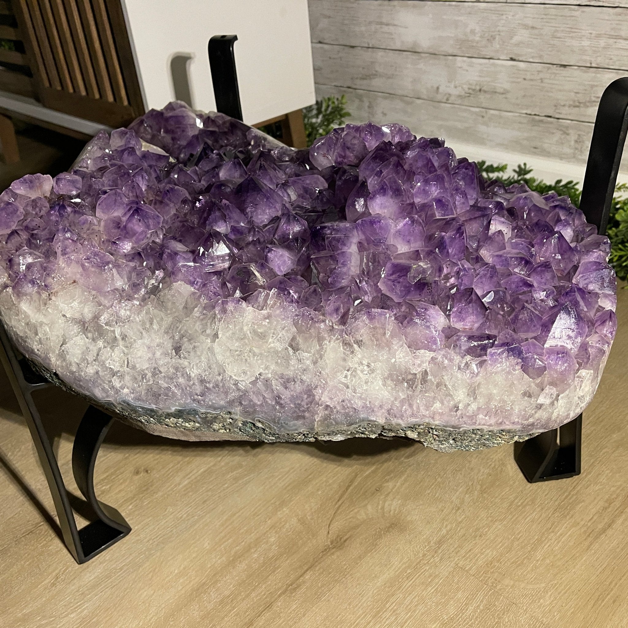 Extra Quality Brazilian Amethyst Coffee Table, 196.2 lbs & 16" tall Model #1385-0071 by Brazil Gems - Brazil GemsBrazil GemsExtra Quality Brazilian Amethyst Coffee Table, 196.2 lbs & 16" tall Model #1385-0071 by Brazil GemsTables: Coffee1385-0071