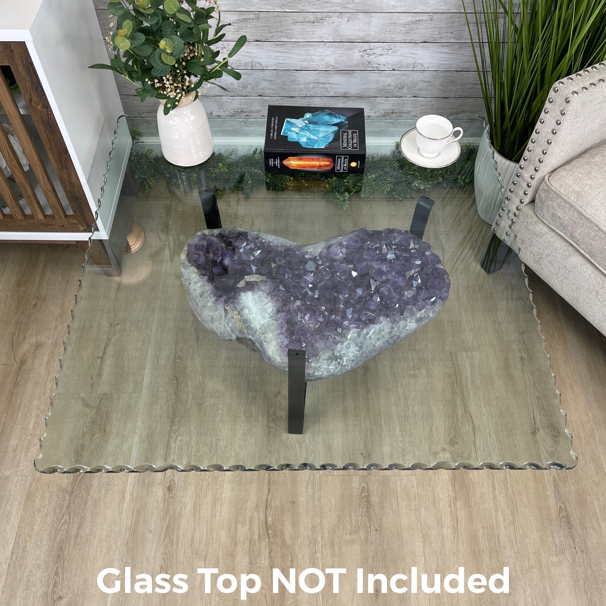 Extra Quality Brazilian Amethyst Coffee Table, 196.2 lbs & 16" tall Model #1385-0071 by Brazil Gems - Brazil GemsBrazil GemsExtra Quality Brazilian Amethyst Coffee Table, 196.2 lbs & 16" tall Model #1385-0071 by Brazil GemsTables: Coffee1385-0071