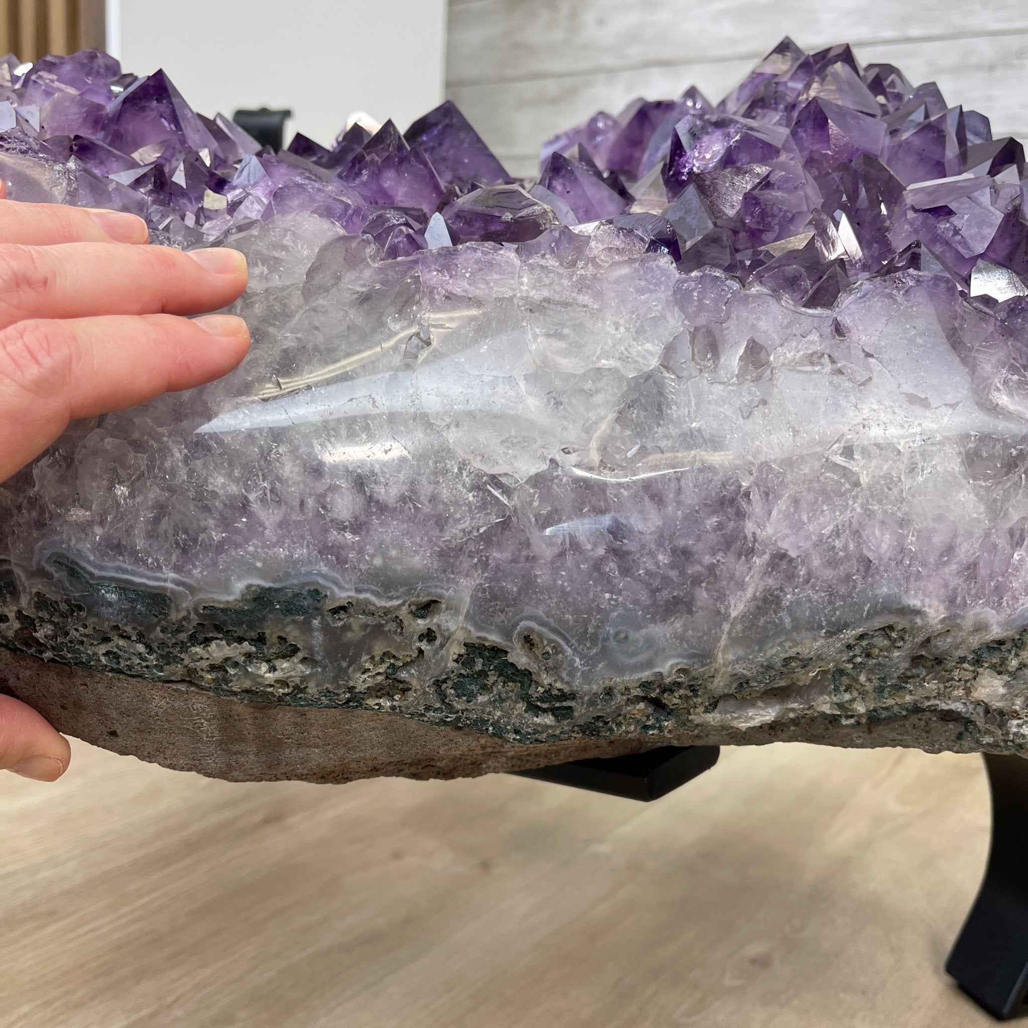 Extra Quality Brazilian Amethyst Coffee Table, 196.2 lbs & 16" tall Model #1385-0071 by Brazil Gems - Brazil GemsBrazil GemsExtra Quality Brazilian Amethyst Coffee Table, 196.2 lbs & 16" tall Model #1385-0071 by Brazil GemsTables: Coffee1385-0071