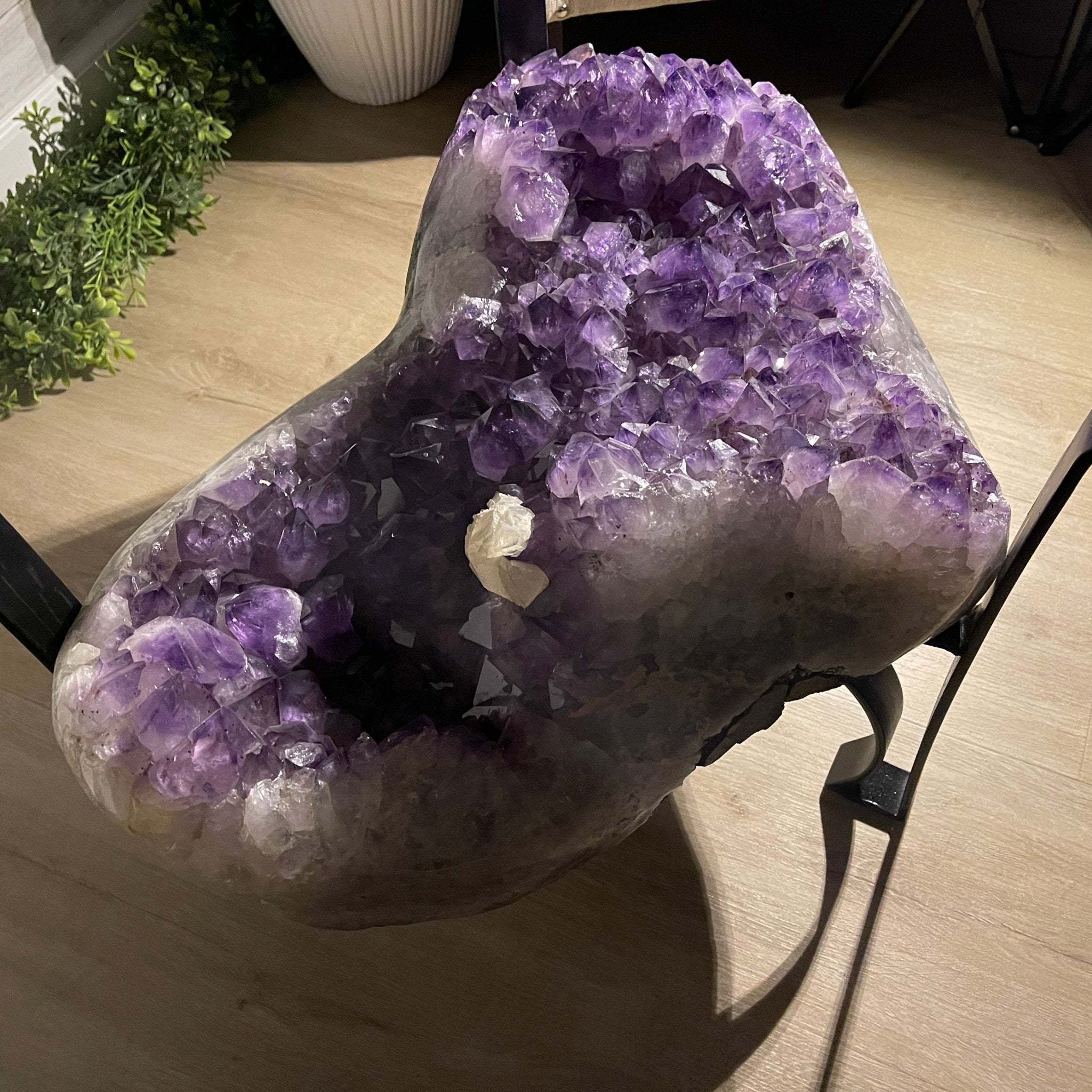 Extra Quality Brazilian Amethyst Coffee Table, 196.2 lbs & 16" tall Model #1385-0071 by Brazil Gems - Brazil GemsBrazil GemsExtra Quality Brazilian Amethyst Coffee Table, 196.2 lbs & 16" tall Model #1385-0071 by Brazil GemsTables: Coffee1385-0071