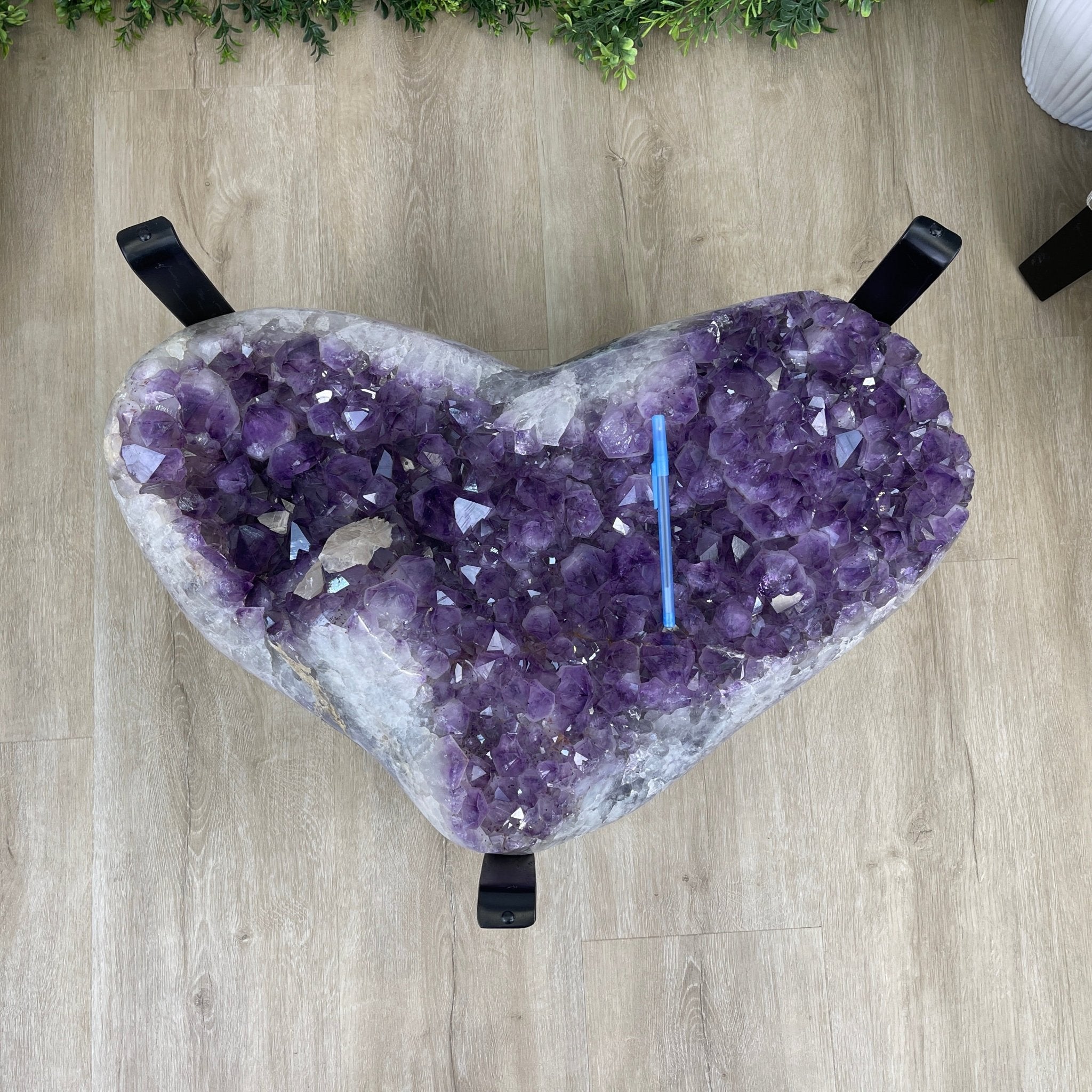 Extra Quality Brazilian Amethyst Coffee Table, 196.2 lbs & 16" tall Model #1385-0071 by Brazil Gems - Brazil GemsBrazil GemsExtra Quality Brazilian Amethyst Coffee Table, 196.2 lbs & 16" tall Model #1385-0071 by Brazil GemsTables: Coffee1385-0071