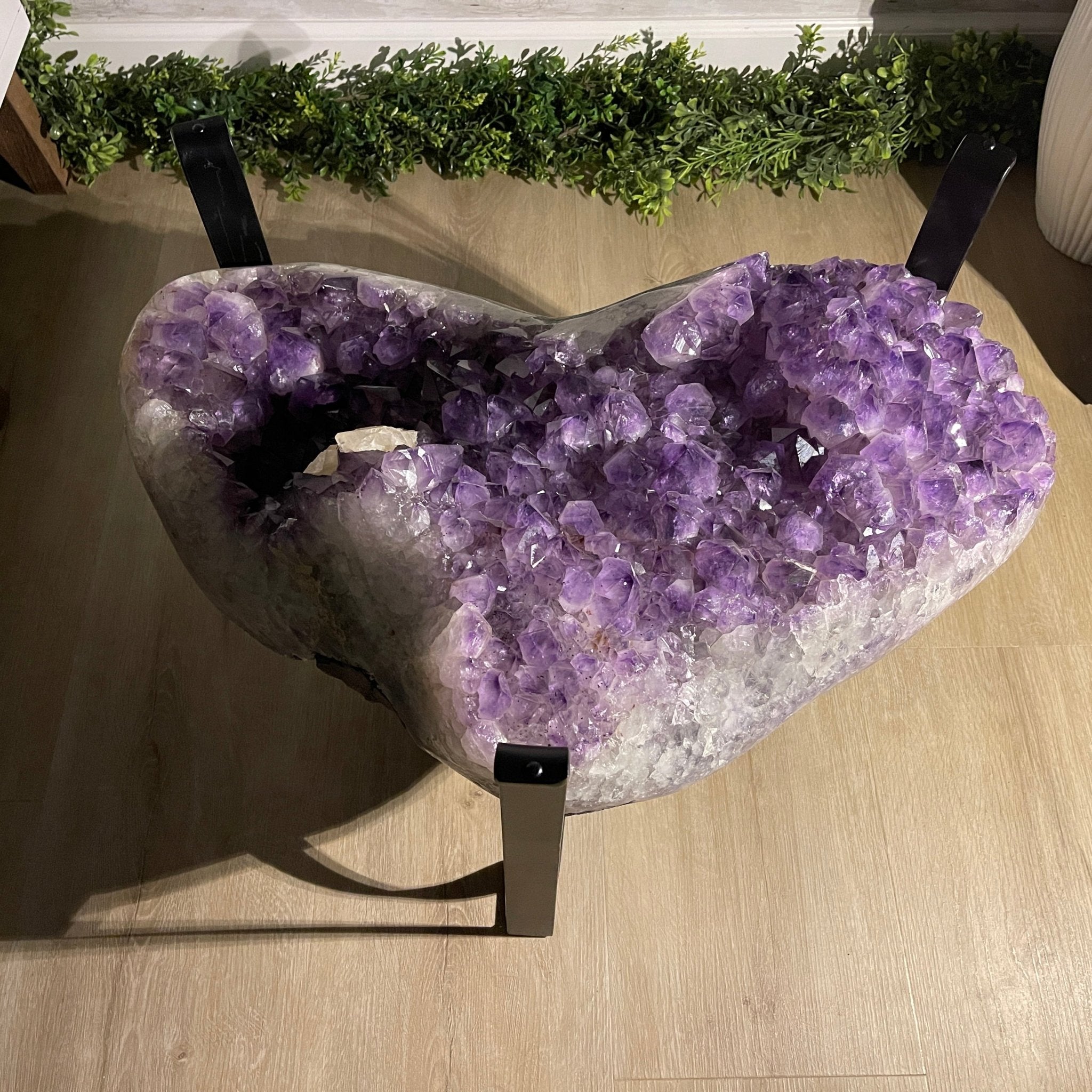 Extra Quality Brazilian Amethyst Coffee Table, 196.2 lbs & 16" tall Model #1385-0071 by Brazil Gems - Brazil GemsBrazil GemsExtra Quality Brazilian Amethyst Coffee Table, 196.2 lbs & 16" tall Model #1385-0071 by Brazil GemsTables: Coffee1385-0071