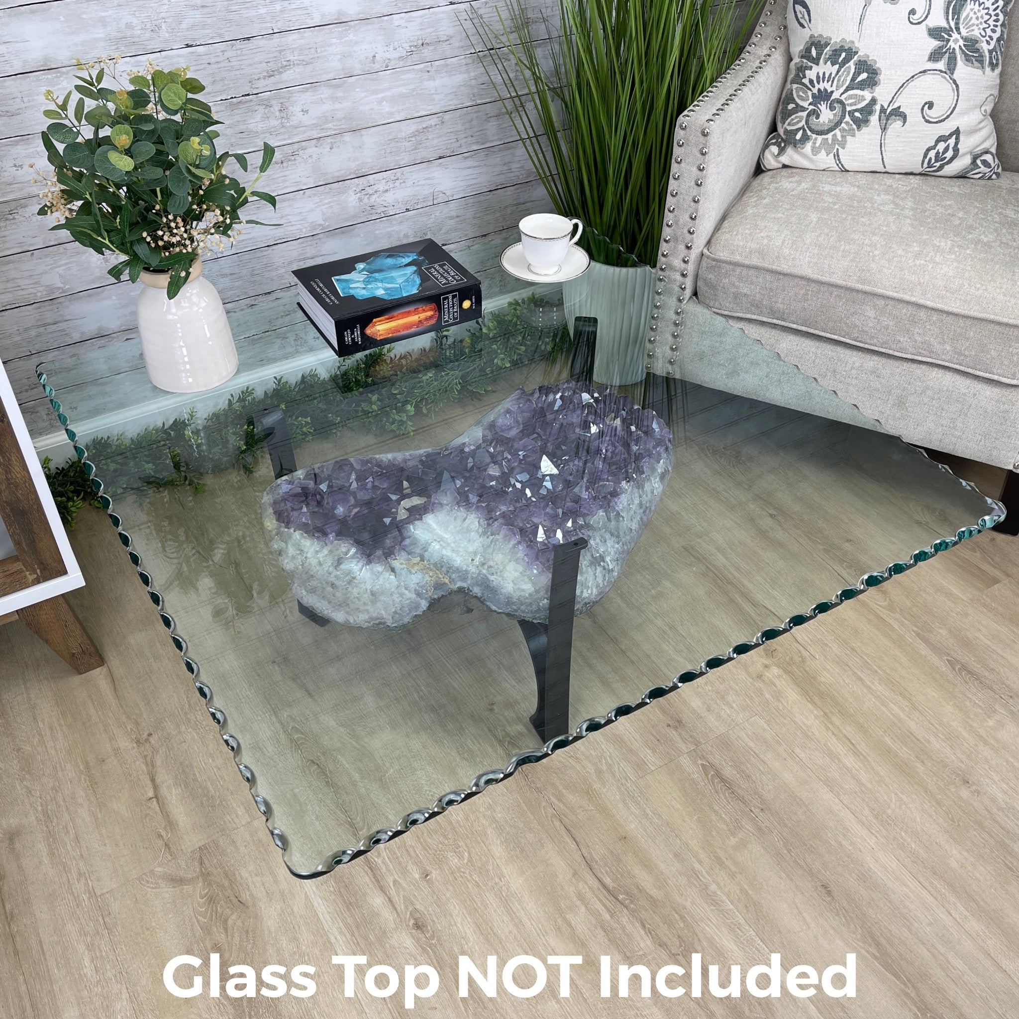 Extra Quality Brazilian Amethyst Coffee Table, 196.2 lbs & 16" tall Model #1385-0071 by Brazil Gems - Brazil GemsBrazil GemsExtra Quality Brazilian Amethyst Coffee Table, 196.2 lbs & 16" tall Model #1385-0071 by Brazil GemsTables: Coffee1385-0071