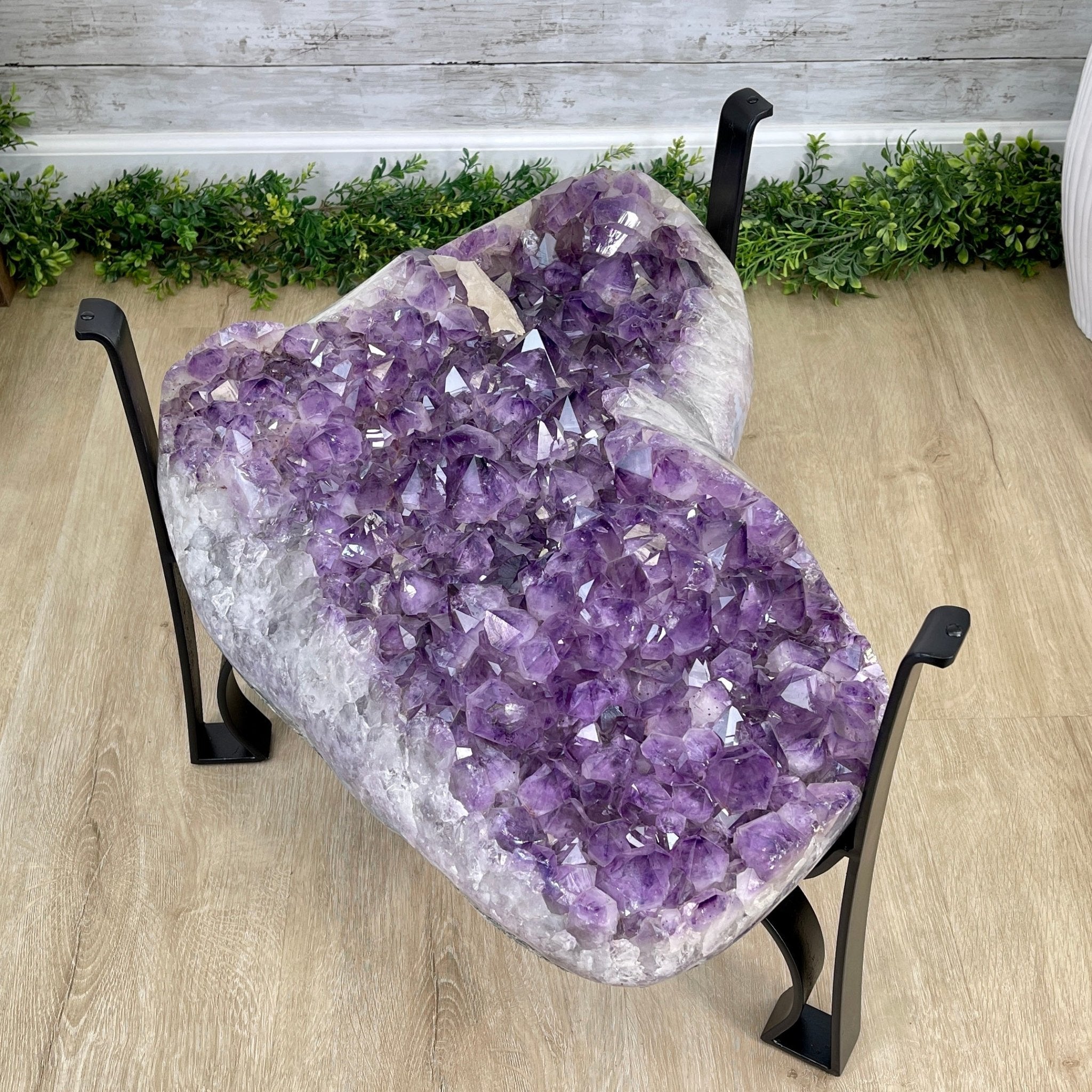 Extra Quality Brazilian Amethyst Coffee Table, 196.2 lbs & 16" tall Model #1385-0071 by Brazil Gems - Brazil GemsBrazil GemsExtra Quality Brazilian Amethyst Coffee Table, 196.2 lbs & 16" tall Model #1385-0071 by Brazil GemsTables: Coffee1385-0071