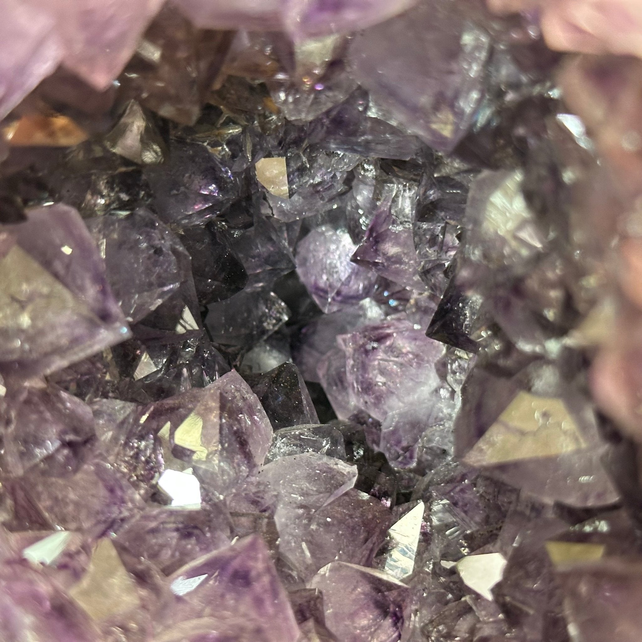 Extra Quality Brazilian Amethyst Cone, 15.2 lbs & 6.7" Tall 5619AM - 015 - Brazil GemsBrazil GemsExtra Quality Brazilian Amethyst Cone, 15.2 lbs & 6.7" Tall 5619AM - 015Crystal Cones5619AM - 015