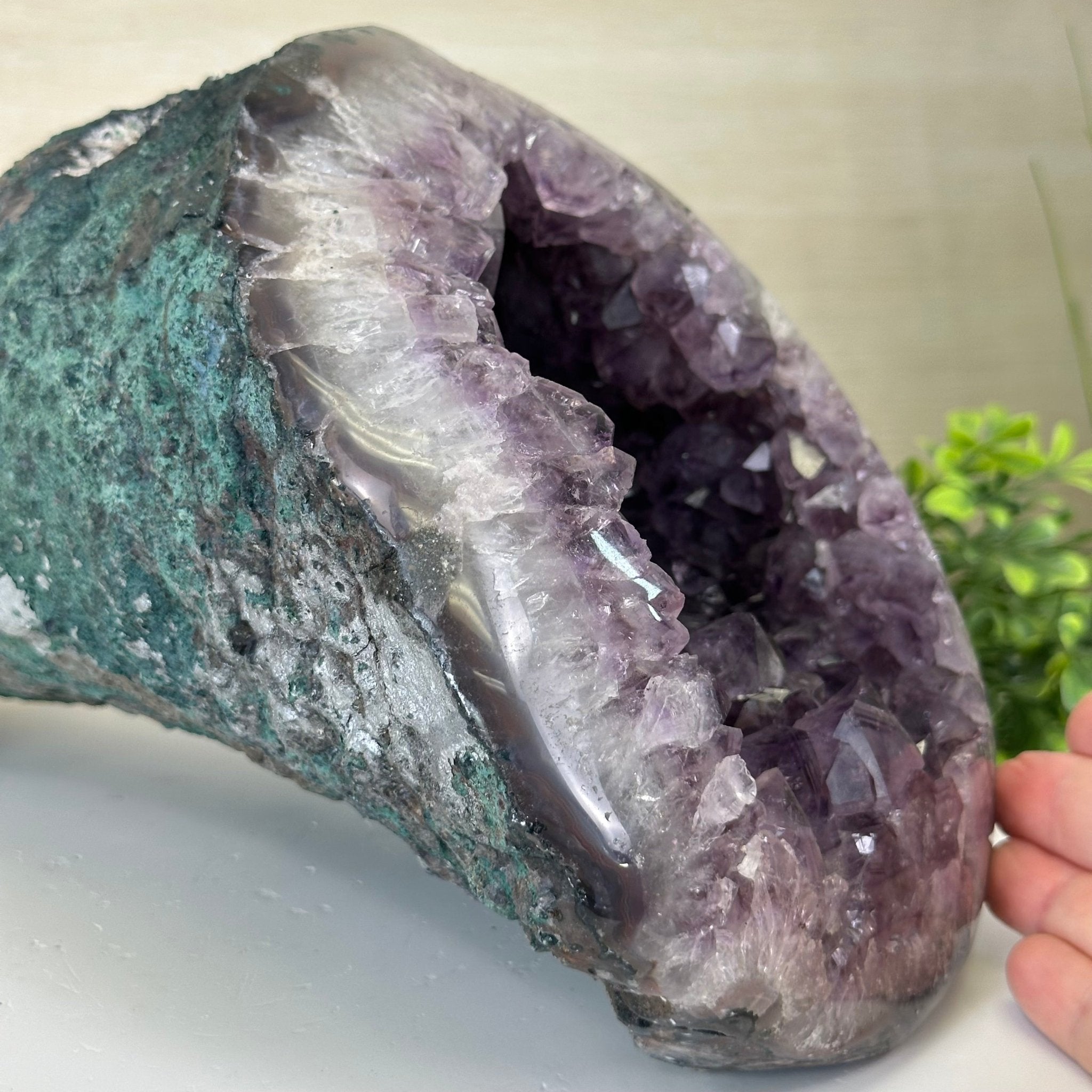 Extra Quality Brazilian Amethyst Cone, 15.2 lbs & 6.7" Tall 5619AM - 015 - Brazil GemsBrazil GemsExtra Quality Brazilian Amethyst Cone, 15.2 lbs & 6.7" Tall 5619AM - 015Crystal Cones5619AM - 015
