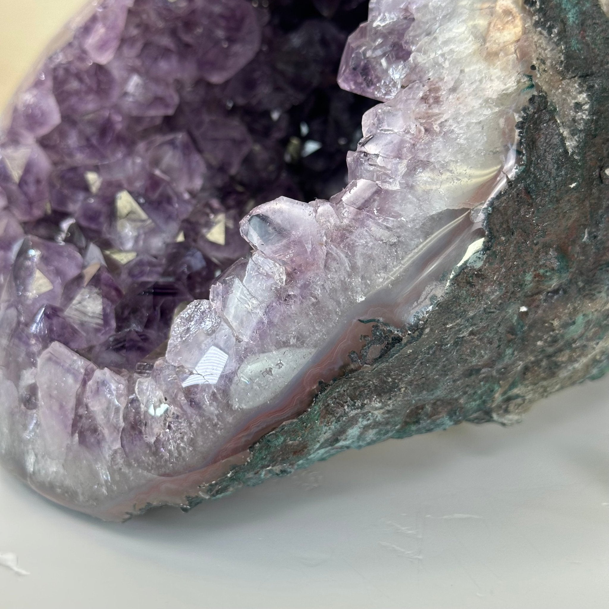 Extra Quality Brazilian Amethyst Cone, 15.2 lbs & 6.7" Tall 5619AM - 015 - Brazil GemsBrazil GemsExtra Quality Brazilian Amethyst Cone, 15.2 lbs & 6.7" Tall 5619AM - 015Crystal Cones5619AM - 015