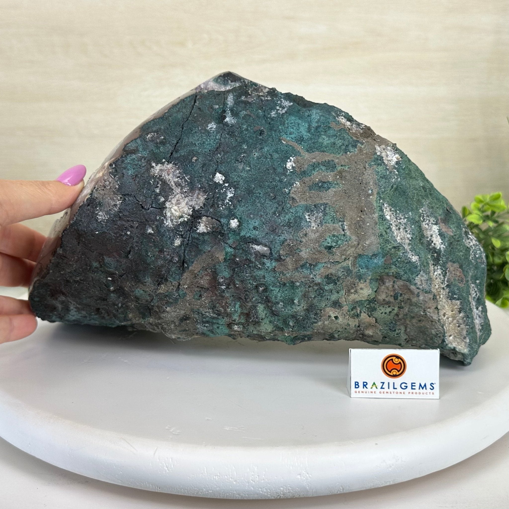 Extra Quality Brazilian Amethyst Cone, 15.2 lbs & 6.7" Tall 5619AM - 015 - Brazil GemsBrazil GemsExtra Quality Brazilian Amethyst Cone, 15.2 lbs & 6.7" Tall 5619AM - 015Crystal Cones5619AM - 015