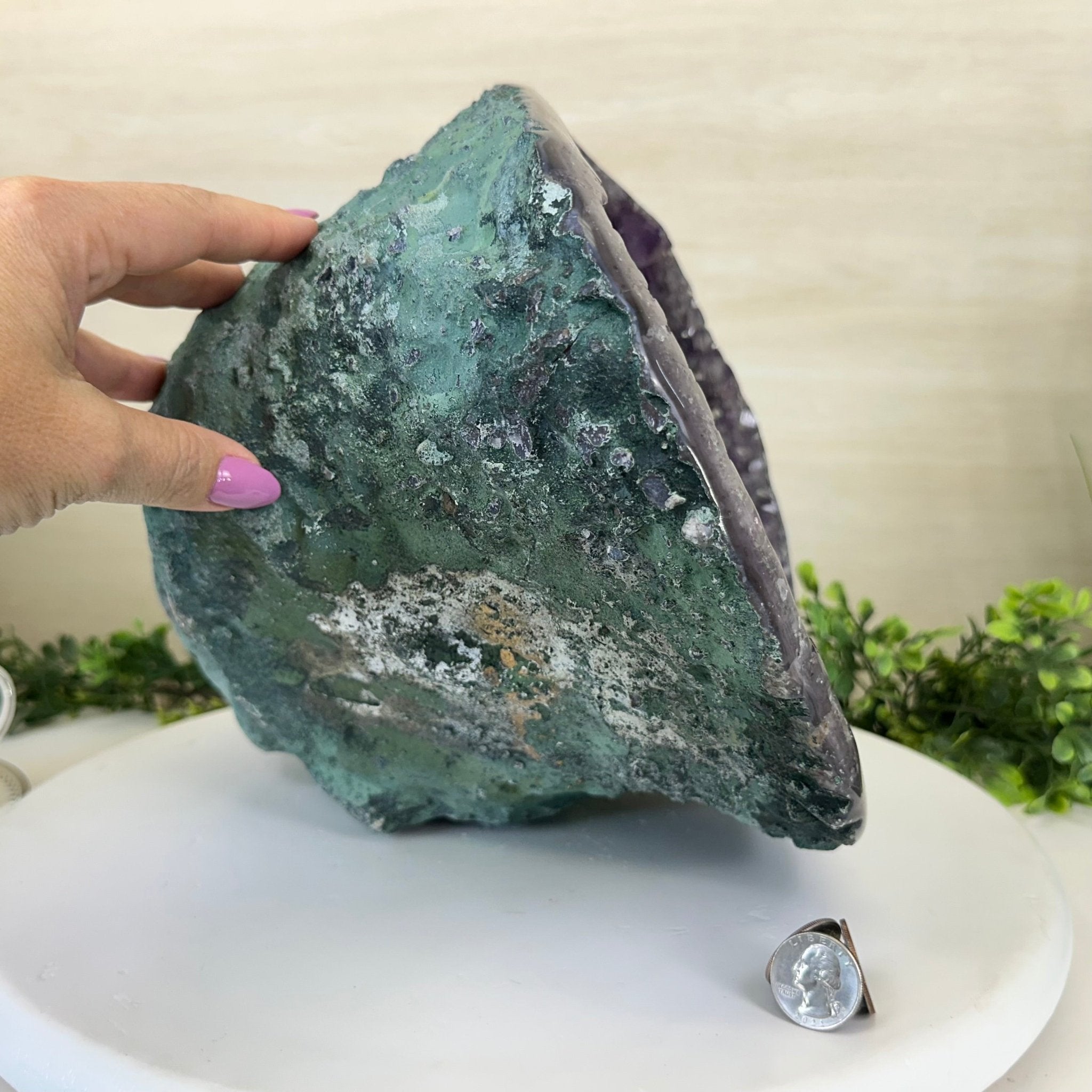 Extra Quality Brazilian Amethyst Cone, 15.3 lbs & 9.9" Tall 5619AM - 016 - Brazil GemsBrazil GemsExtra Quality Brazilian Amethyst Cone, 15.3 lbs & 9.9" Tall 5619AM - 016Crystal Cones5619AM - 016