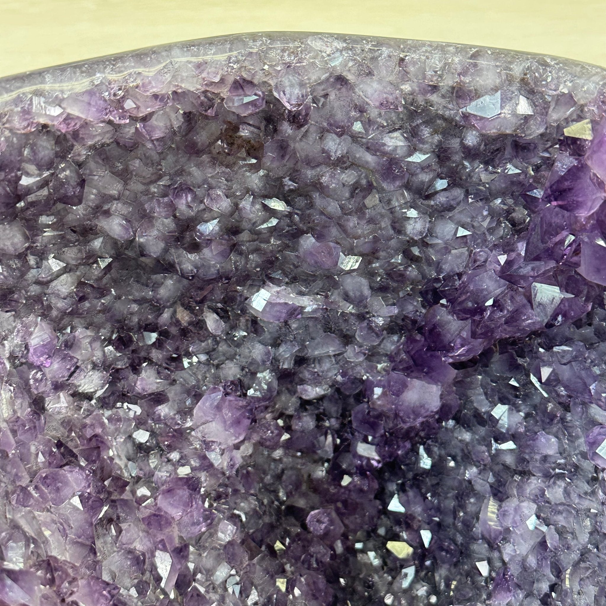 Extra Quality Brazilian Amethyst Cone, 15.3 lbs & 9.9" Tall 5619AM - 016 - Brazil GemsBrazil GemsExtra Quality Brazilian Amethyst Cone, 15.3 lbs & 9.9" Tall 5619AM - 016Crystal Cones5619AM - 016