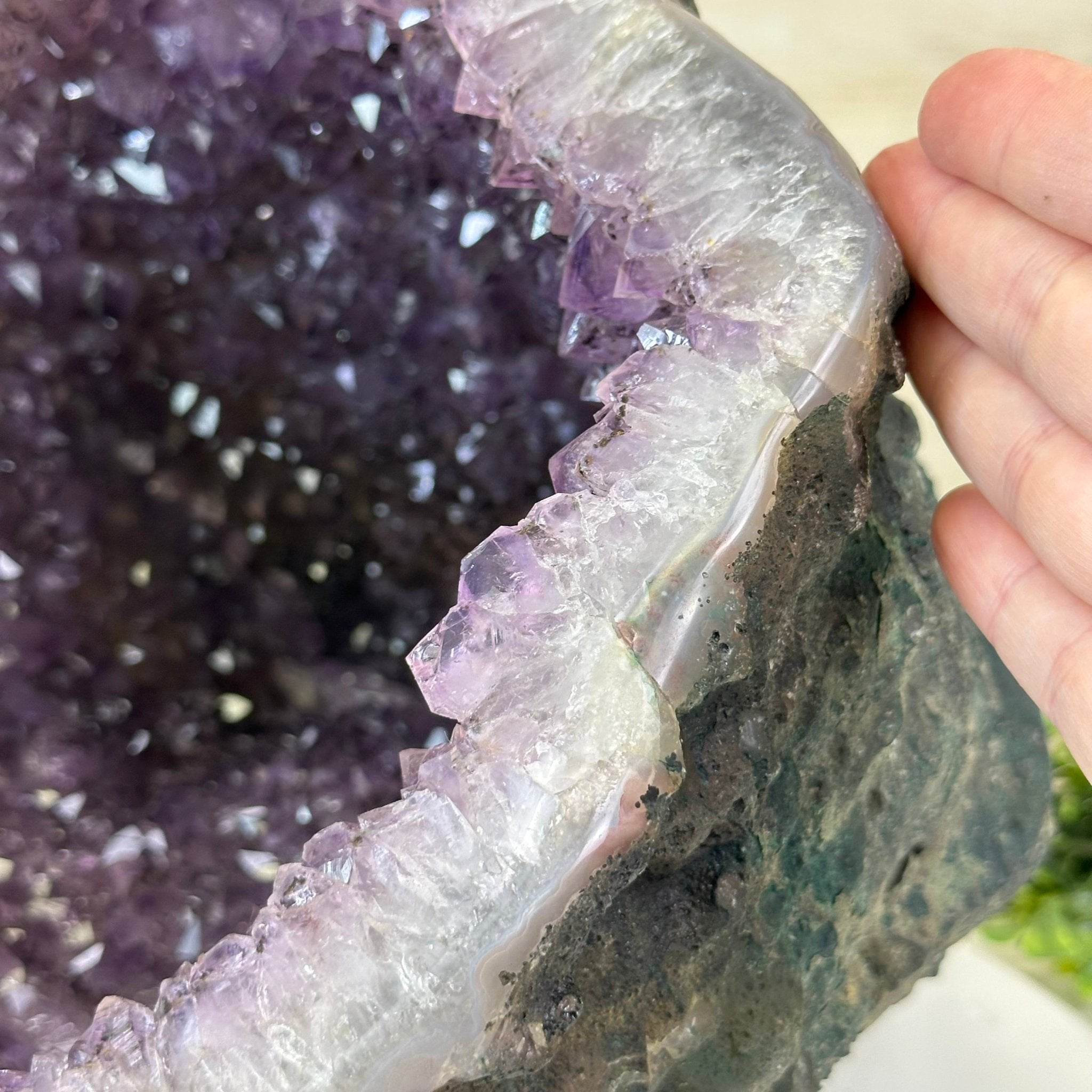 Extra Quality Brazilian Amethyst Cone, 34.8 lbs & 10.9" Tall 5619AM - 020 - Brazil GemsBrazil GemsExtra Quality Brazilian Amethyst Cone, 34.8 lbs & 10.9" Tall 5619AM - 020Crystal Cones5619AM - 020