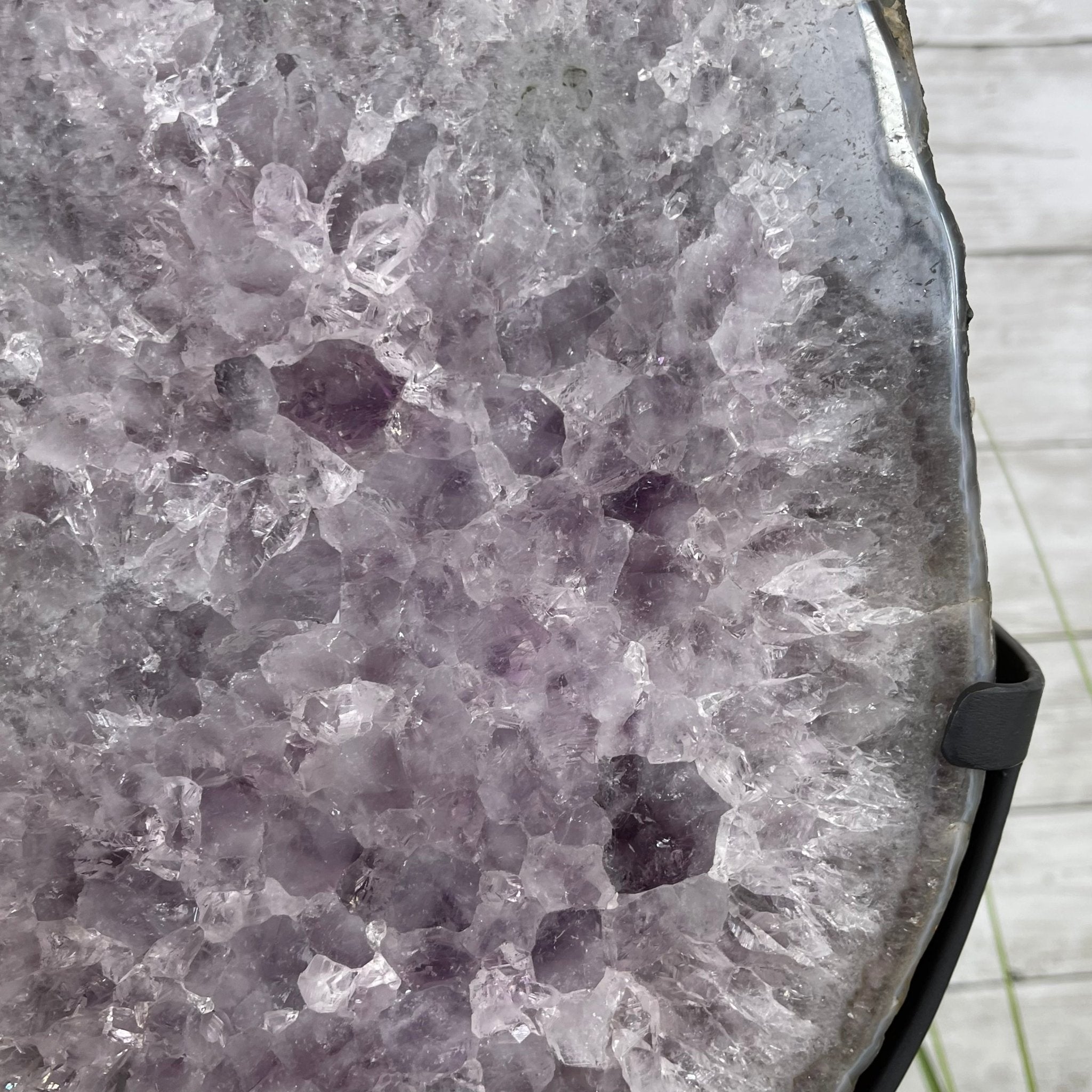 Extra Quality Brazilian Amethyst Crystal on a Rotating Stand, 24.4 lbs & 17.2" tall Model #5604-0084 by Brazil Gems - Brazil GemsBrazil GemsExtra Quality Brazilian Amethyst Crystal on a Rotating Stand, 24.4 lbs & 17.2" tall Model #5604-0084 by Brazil GemsPortals on Rotating Bases5604-0084