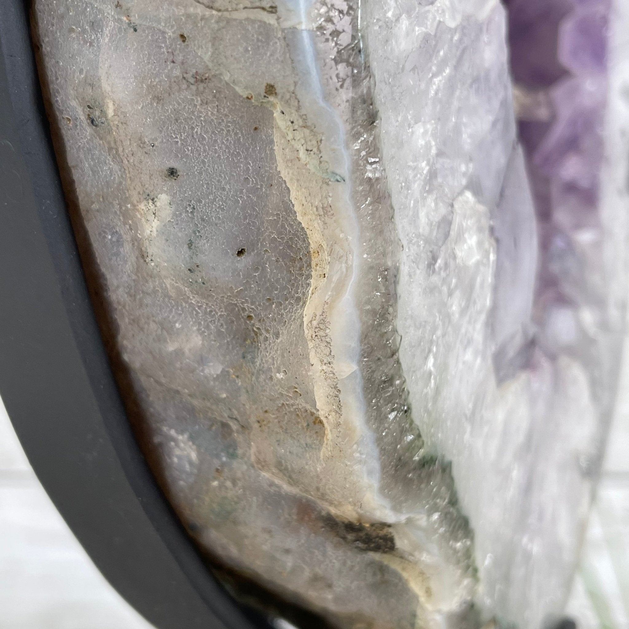 Extra Quality Brazilian Amethyst Crystal on a Rotating Stand, 24.4 lbs & 17.2" tall Model #5604-0084 by Brazil Gems - Brazil GemsBrazil GemsExtra Quality Brazilian Amethyst Crystal on a Rotating Stand, 24.4 lbs & 17.2" tall Model #5604-0084 by Brazil GemsPortals on Rotating Bases5604-0084