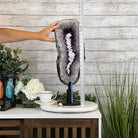 Extra Quality Brazilian Amethyst Crystal Portal on a Rotating Stand, 23.9 lbs & 22.3" tall Model #5604-0083 by Brazil Gems - Brazil GemsBrazil GemsExtra Quality Brazilian Amethyst Crystal Portal on a Rotating Stand, 23.9 lbs & 22.3" tall Model #5604-0083 by Brazil GemsPortals on Rotating Bases5604-0083