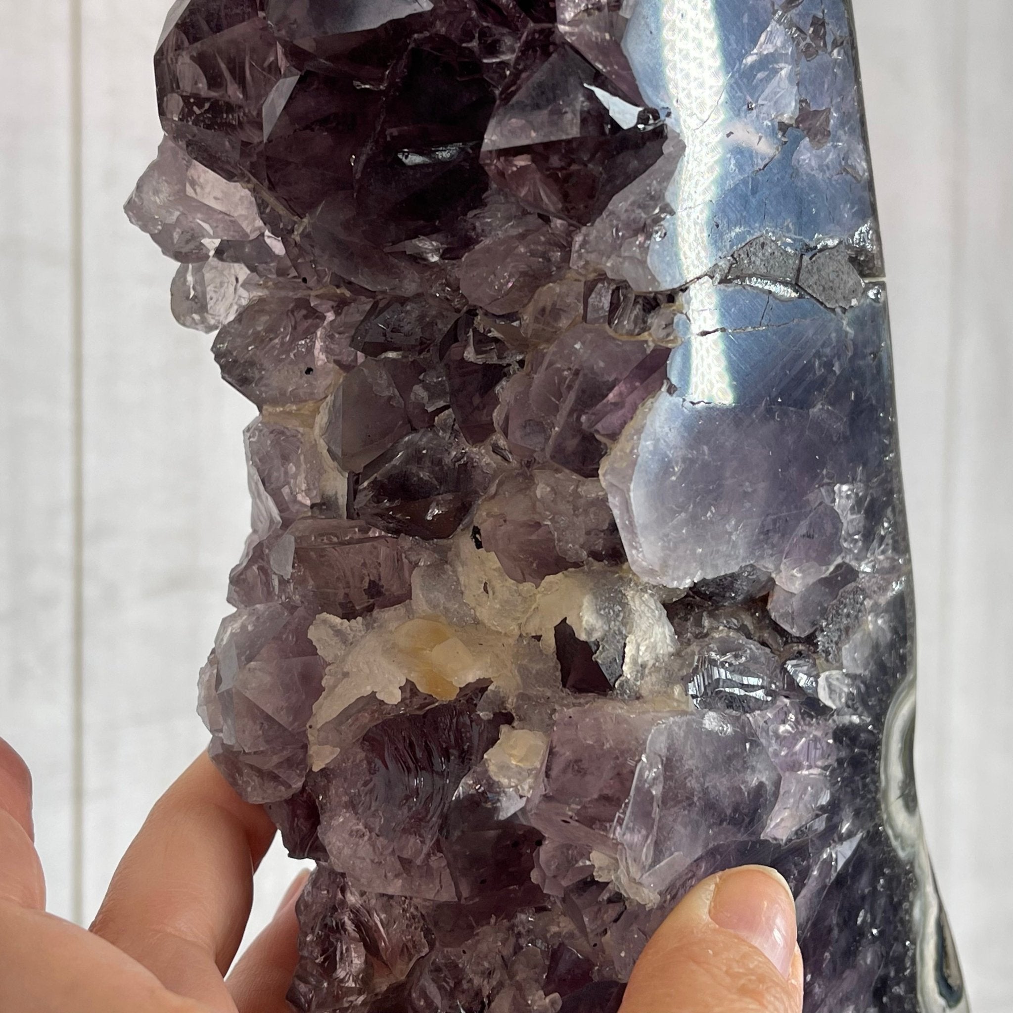 Extra Quality Brazilian Amethyst Crystal Portal on a Tall Rotating Stand, 81.6 lbs & 70" tall Model #5604-0104 by Brazil Gems - Brazil GemsBrazil GemsExtra Quality Brazilian Amethyst Crystal Portal on a Tall Rotating Stand, 81.6 lbs & 70" tall Model #5604-0104 by Brazil GemsPortals on Rotating Bases5604-0104