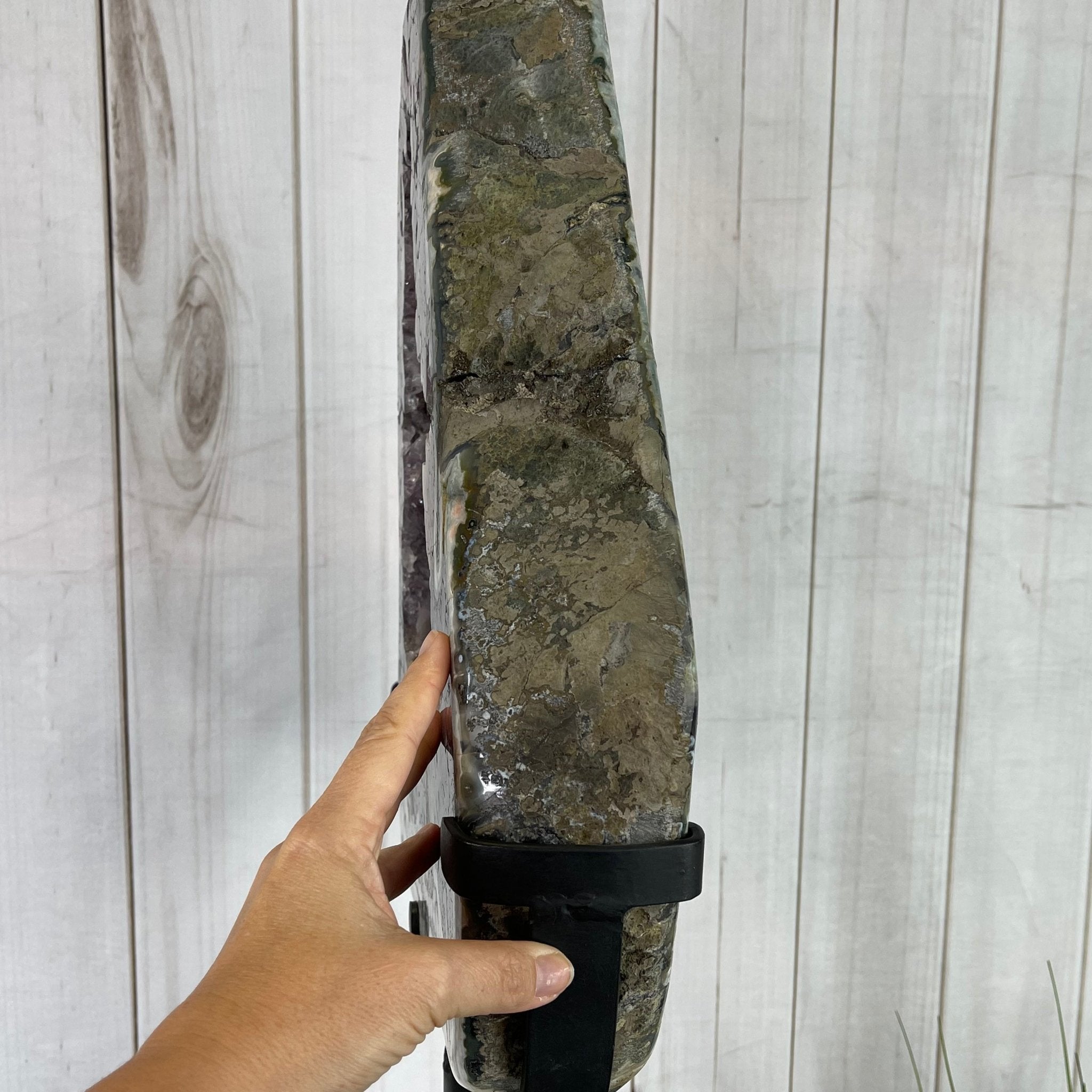 Extra Quality Brazilian Amethyst Crystal Portal on a Tall Rotating Stand, 81.6 lbs & 70" tall Model #5604-0104 by Brazil Gems - Brazil GemsBrazil GemsExtra Quality Brazilian Amethyst Crystal Portal on a Tall Rotating Stand, 81.6 lbs & 70" tall Model #5604-0104 by Brazil GemsPortals on Rotating Bases5604-0104