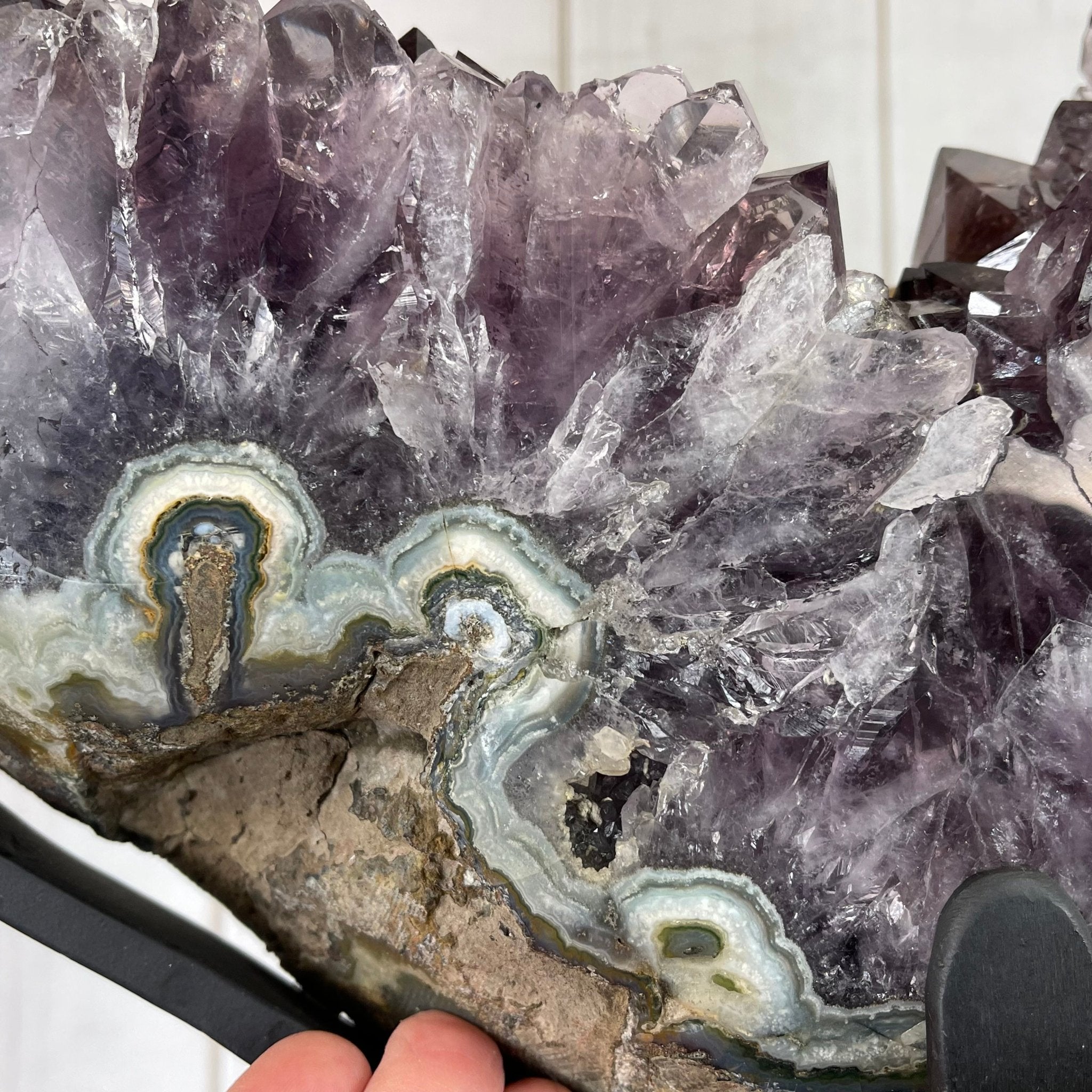 Extra Quality Brazilian Amethyst Crystal Portal on a Tall Rotating Stand, 92.6 lbs & 70.75" tall Model #5604-0105 by Brazil Gems - Brazil GemsBrazil GemsExtra Quality Brazilian Amethyst Crystal Portal on a Tall Rotating Stand, 92.6 lbs & 70.75" tall Model #5604-0105 by Brazil GemsPortals on Rotating Bases5604-0105