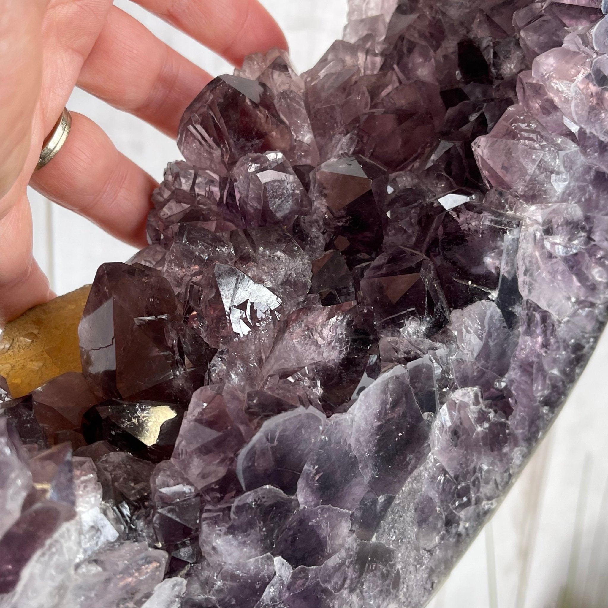 Extra Quality Brazilian Amethyst Crystal Portal on a Tall Rotating Stand, 92.6 lbs & 70.75" tall Model #5604-0105 by Brazil Gems - Brazil GemsBrazil GemsExtra Quality Brazilian Amethyst Crystal Portal on a Tall Rotating Stand, 92.6 lbs & 70.75" tall Model #5604-0105 by Brazil GemsPortals on Rotating Bases5604-0105