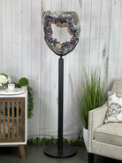 Extra Quality Brazilian Amethyst Crystal Portal on a Tall Rotating Stand, 92.6 lbs & 70.75" tall Model #5604-0105 by Brazil Gems - Brazil GemsBrazil GemsExtra Quality Brazilian Amethyst Crystal Portal on a Tall Rotating Stand, 92.6 lbs & 70.75" tall Model #5604-0105 by Brazil GemsPortals on Rotating Bases5604-0105