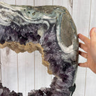 Extra Quality Brazilian Amethyst Crystal Portal on a Tall Rotating Stand, 92.6 lbs & 70.75" tall Model #5604-0105 by Brazil Gems - Brazil GemsBrazil GemsExtra Quality Brazilian Amethyst Crystal Portal on a Tall Rotating Stand, 92.6 lbs & 70.75" tall Model #5604-0105 by Brazil GemsPortals on Rotating Bases5604-0105