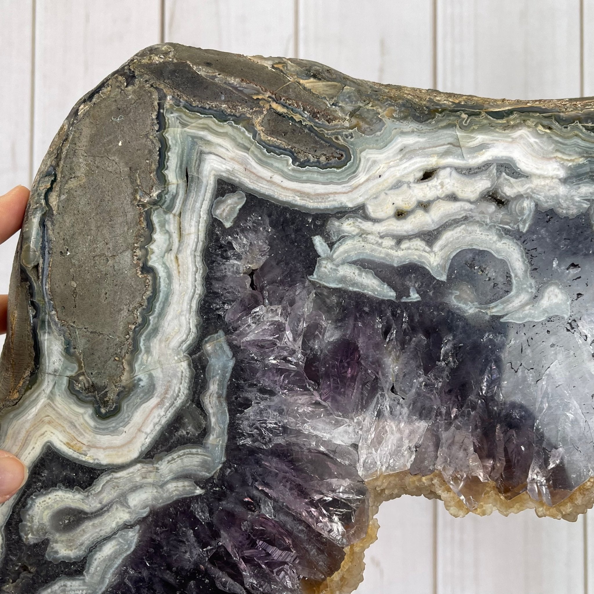 Extra Quality Brazilian Amethyst Crystal Portal on a Tall Rotating Stand, 92.6 lbs & 70.75" tall Model #5604-0105 by Brazil Gems - Brazil GemsBrazil GemsExtra Quality Brazilian Amethyst Crystal Portal on a Tall Rotating Stand, 92.6 lbs & 70.75" tall Model #5604-0105 by Brazil GemsPortals on Rotating Bases5604-0105