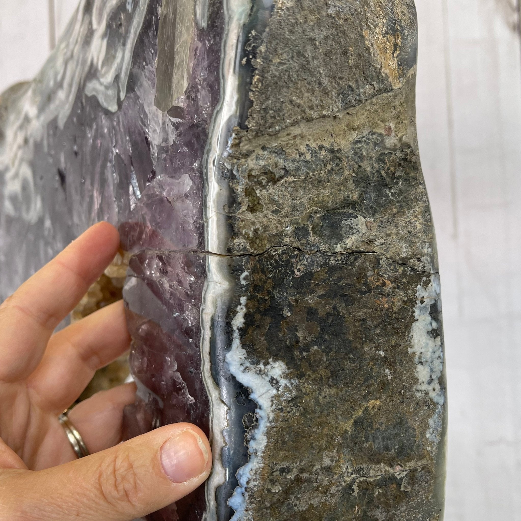 Extra Quality Brazilian Amethyst Crystal Portal on a Tall Rotating Stand, 92.6 lbs & 70.75" tall Model #5604-0105 by Brazil Gems - Brazil GemsBrazil GemsExtra Quality Brazilian Amethyst Crystal Portal on a Tall Rotating Stand, 92.6 lbs & 70.75" tall Model #5604-0105 by Brazil GemsPortals on Rotating Bases5604-0105