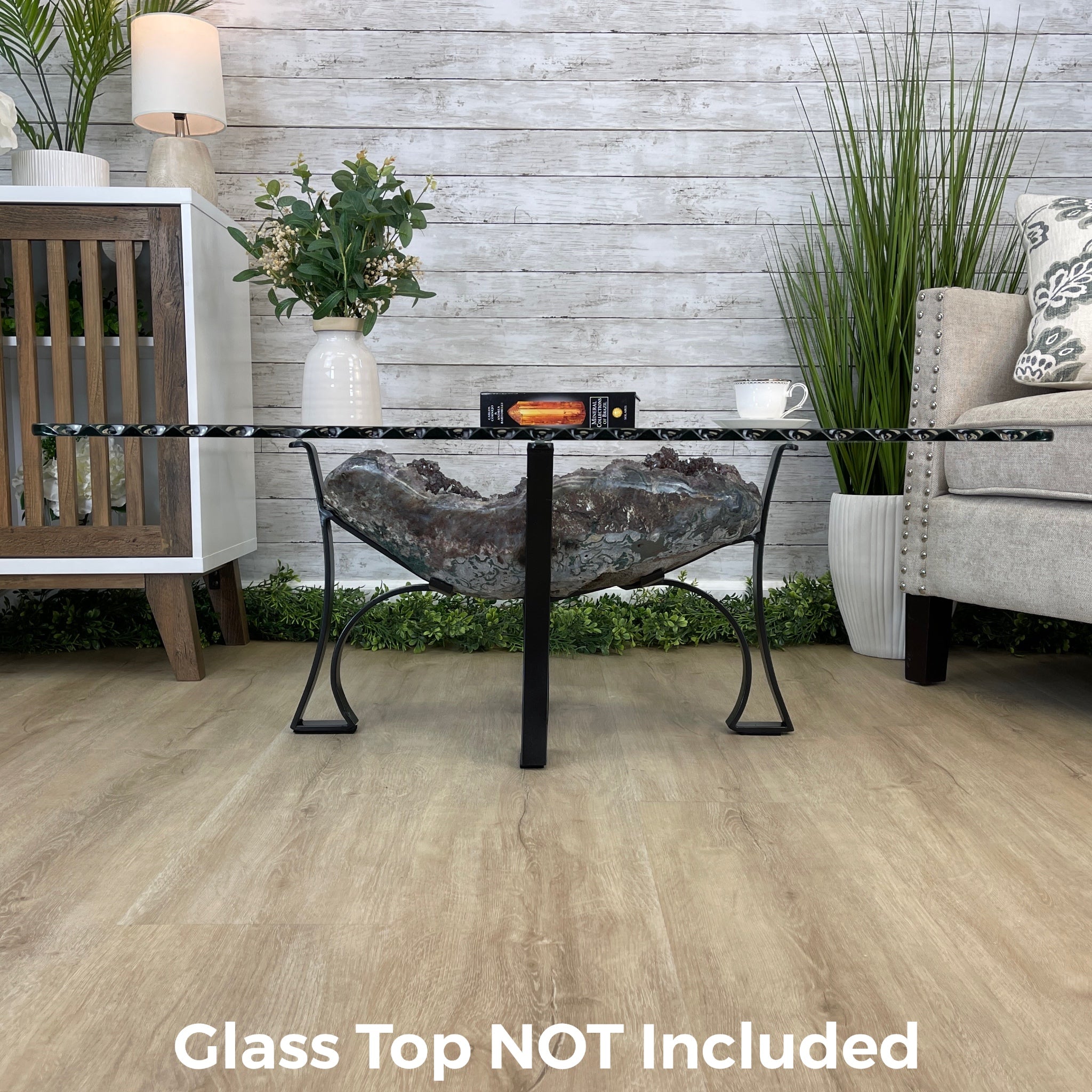 Extra Quality Brazilian Amethyst Geode Coffee Table, 84.1 lbs & 15.5" tall #1385-0079 by Brazil Gems - Brazil GemsBrazil GemsExtra Quality Brazilian Amethyst Geode Coffee Table, 84.1 lbs & 15.5" tall #1385-0079 by Brazil GemsTables: Coffee1385-0079