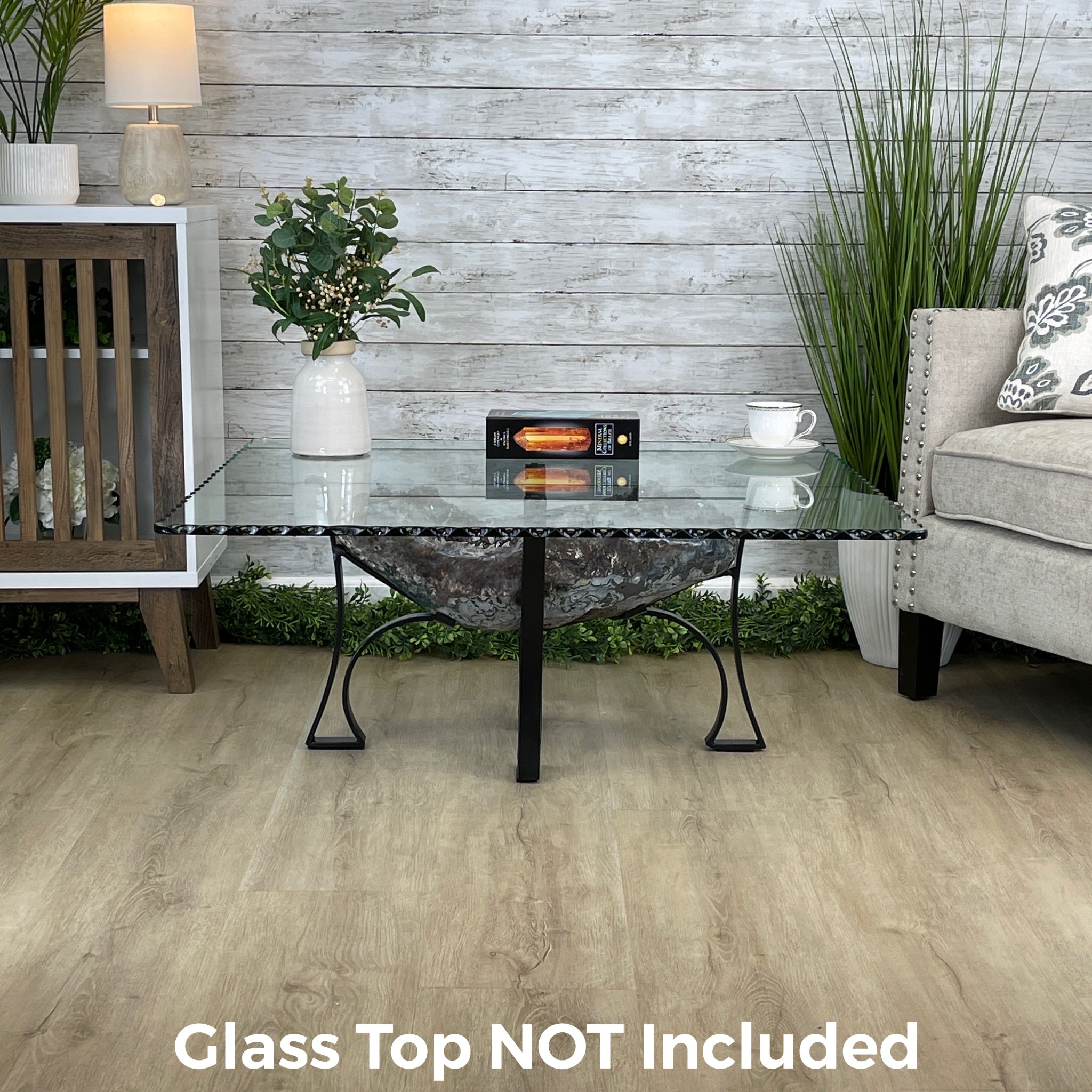 Extra Quality Brazilian Amethyst Geode Coffee Table, 84.1 lbs & 15.5" tall #1385-0079 by Brazil Gems - Brazil GemsBrazil GemsExtra Quality Brazilian Amethyst Geode Coffee Table, 84.1 lbs & 15.5" tall #1385-0079 by Brazil GemsTables: Coffee1385-0079