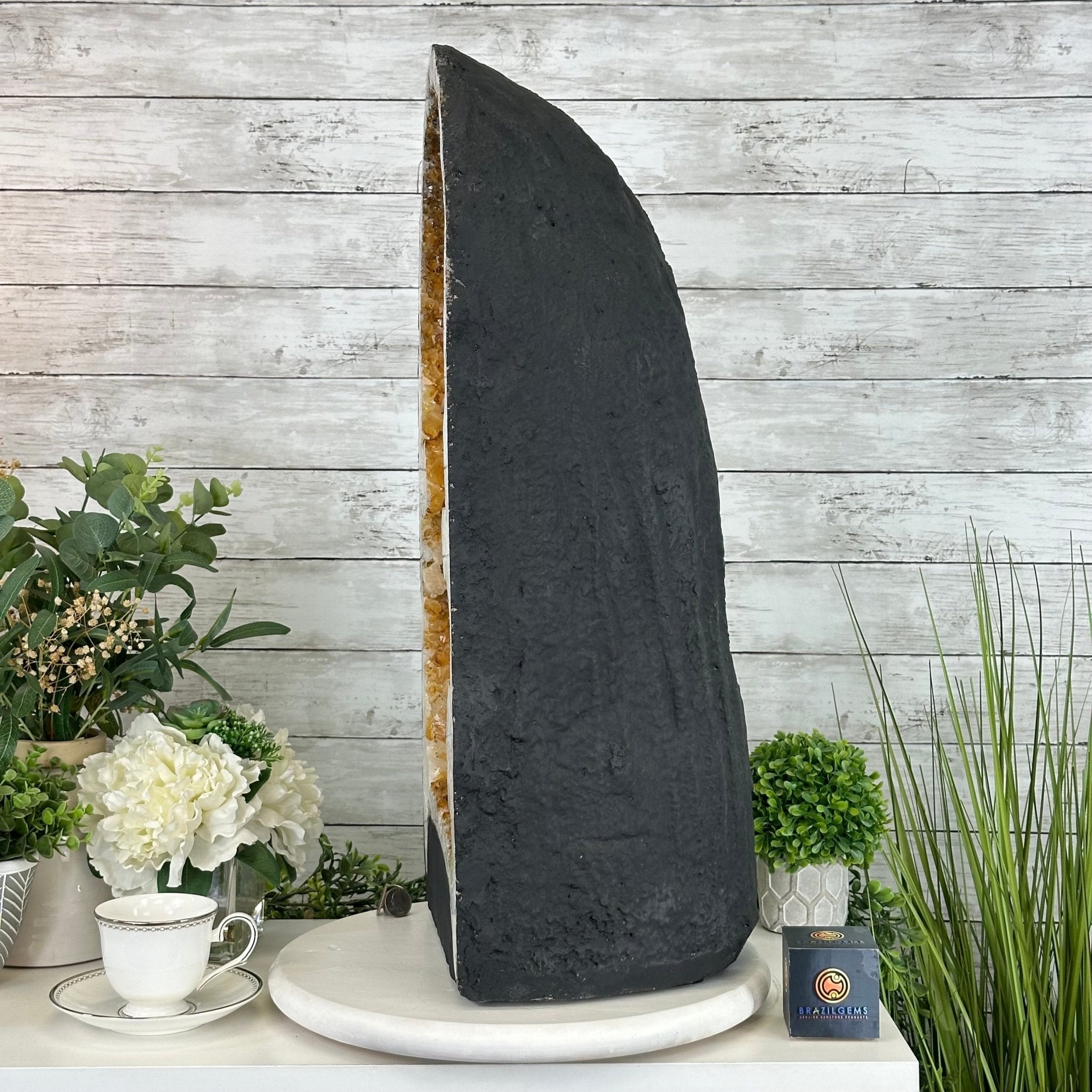 Extra Quality Citrine Cathedral, 103.9 lbs & 26.5" Tall #5603-0309 by Brazil Gems® - Brazil GemsBrazil GemsExtra Quality Citrine Cathedral, 103.9 lbs & 26.5" Tall #5603-0309 by Brazil Gems®Cathedrals5603-0309