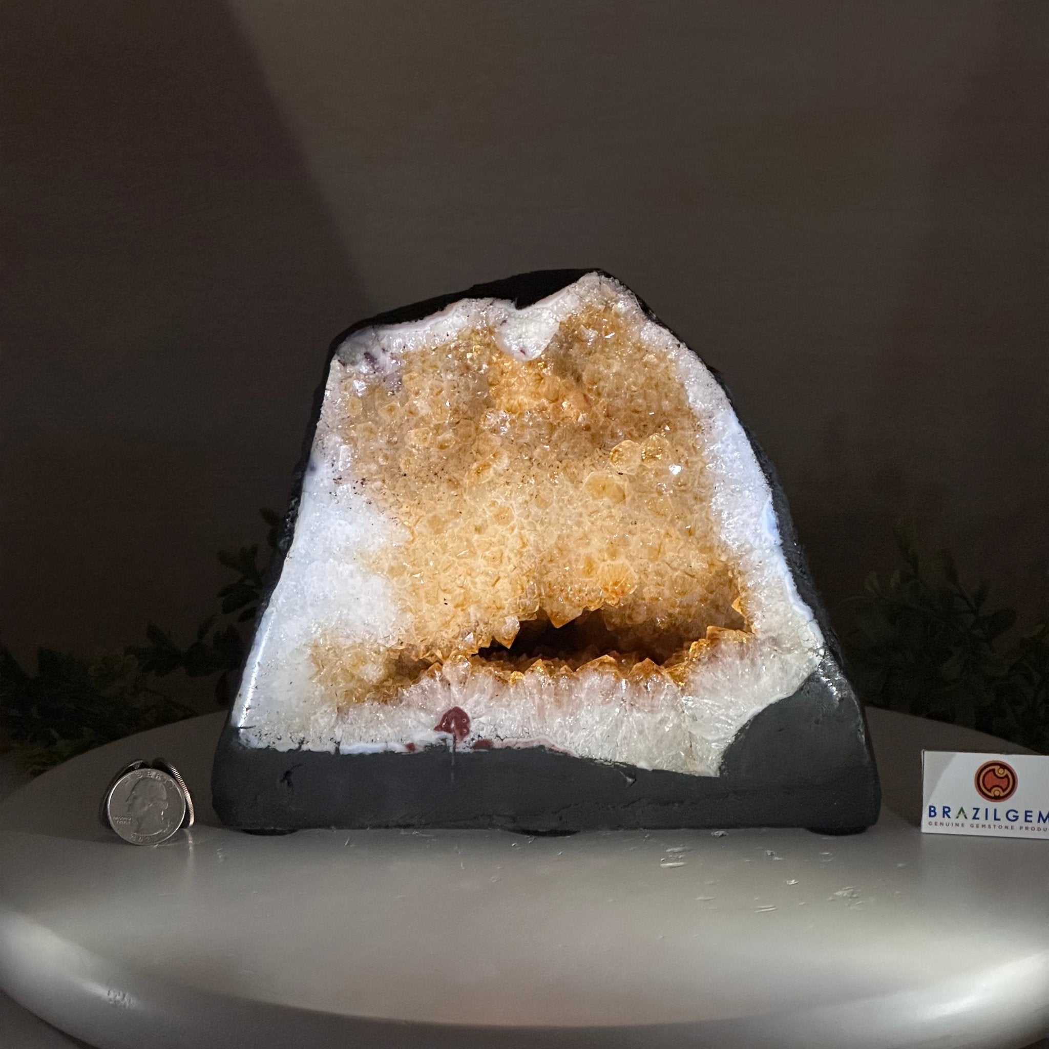 Extra Quality Citrine Cathedral, 11.4 lbs & 7" Tall 5603 - 0367 - Brazil GemsBrazil GemsExtra Quality Citrine Cathedral, 11.4 lbs & 7" Tall 5603 - 0367Cathedrals5603 - 0367