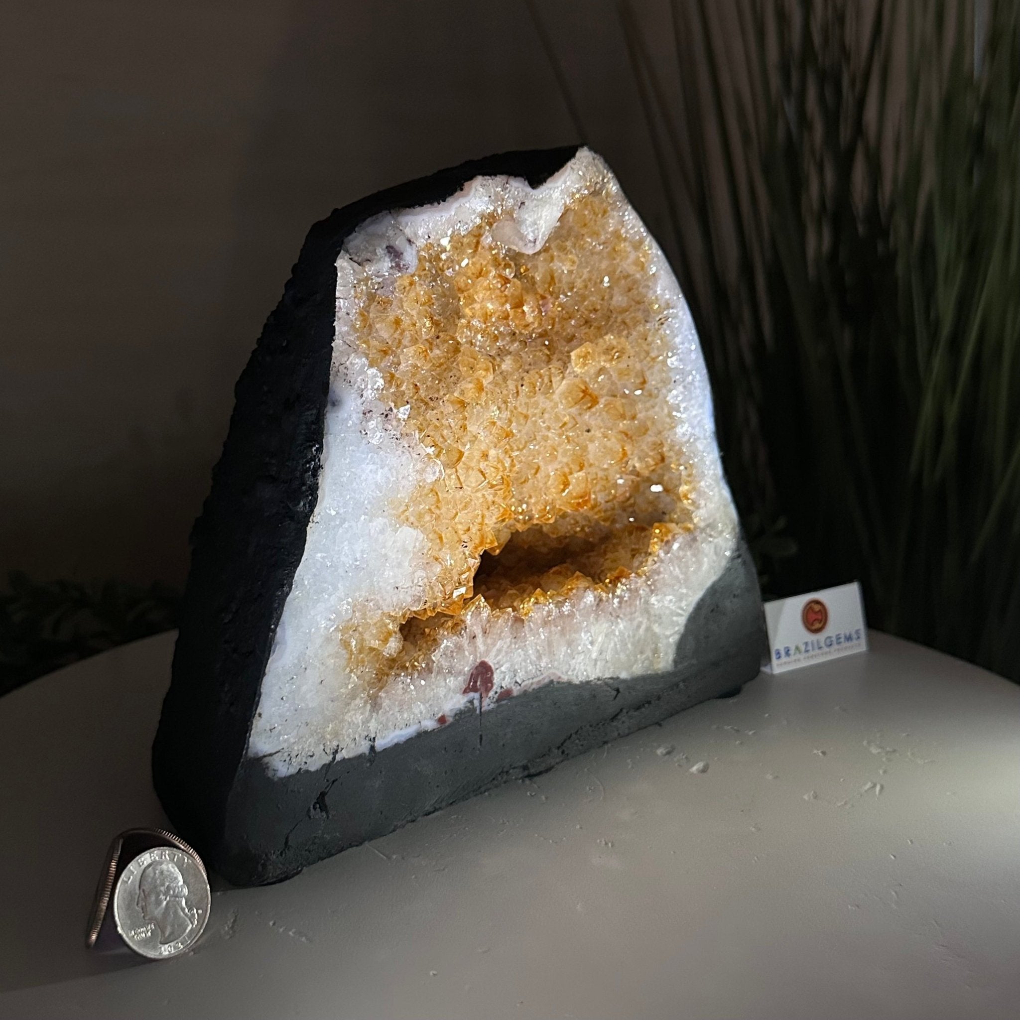 Extra Quality Citrine Cathedral, 11.4 lbs & 7" Tall 5603 - 0367 - Brazil GemsBrazil GemsExtra Quality Citrine Cathedral, 11.4 lbs & 7" Tall 5603 - 0367Cathedrals5603 - 0367