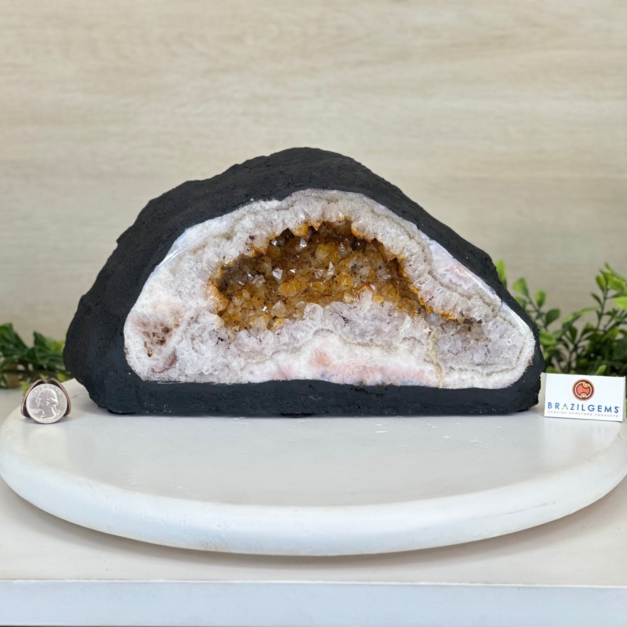 Extra Quality Citrine Cathedral, 13.5 lbs & 6" Tall 5603 - 0371 - Brazil GemsBrazil GemsExtra Quality Citrine Cathedral, 13.5 lbs & 6" Tall 5603 - 0371Cathedrals5603 - 0371