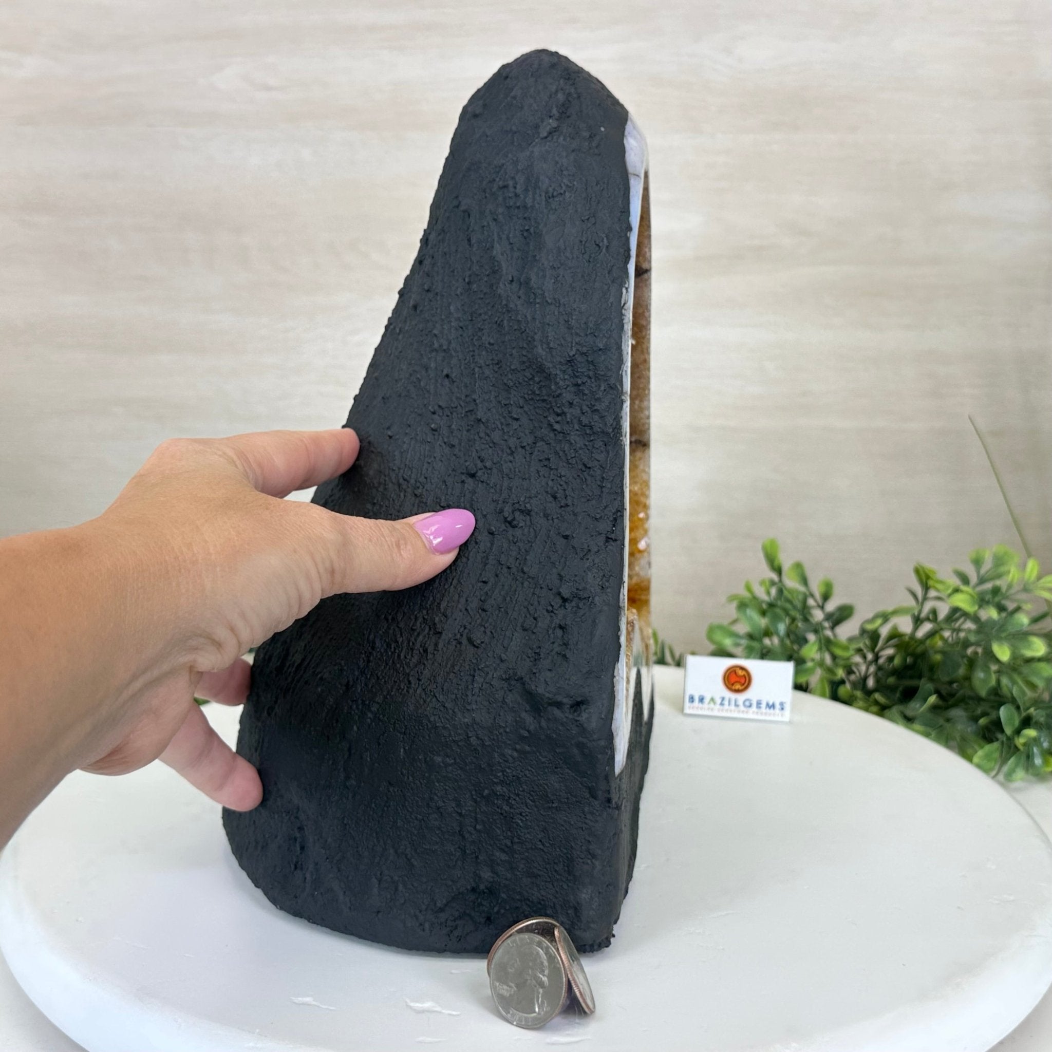 Extra Quality Citrine Cathedral, 15.7 lbs & 10.9" Tall 5603 - 0373 - Brazil GemsBrazil GemsExtra Quality Citrine Cathedral, 15.7 lbs & 10.9" Tall 5603 - 0373Cathedrals5603 - 0373