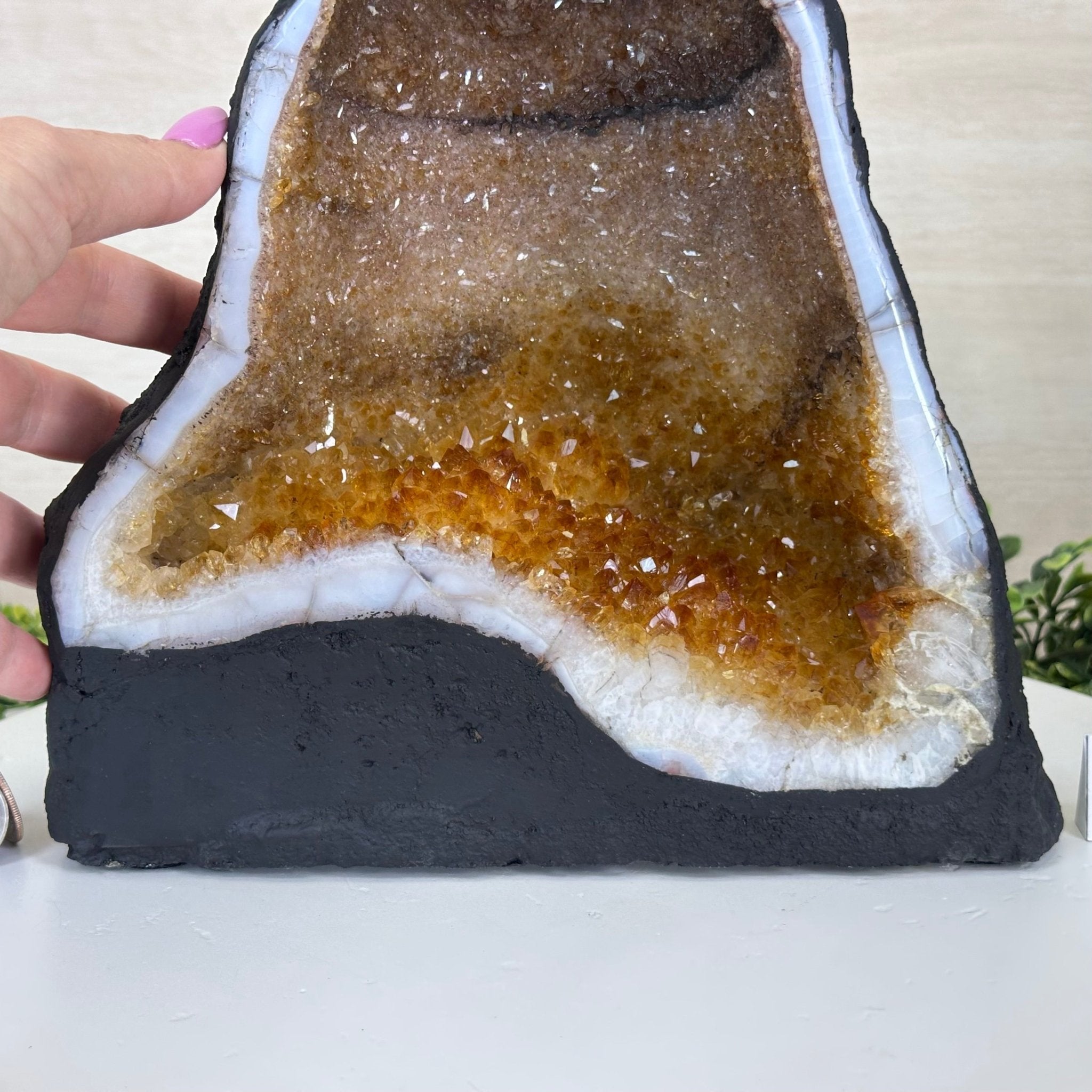 Extra Quality Citrine Cathedral, 15.7 lbs & 10.9" Tall 5603 - 0373 - Brazil GemsBrazil GemsExtra Quality Citrine Cathedral, 15.7 lbs & 10.9" Tall 5603 - 0373Cathedrals5603 - 0373