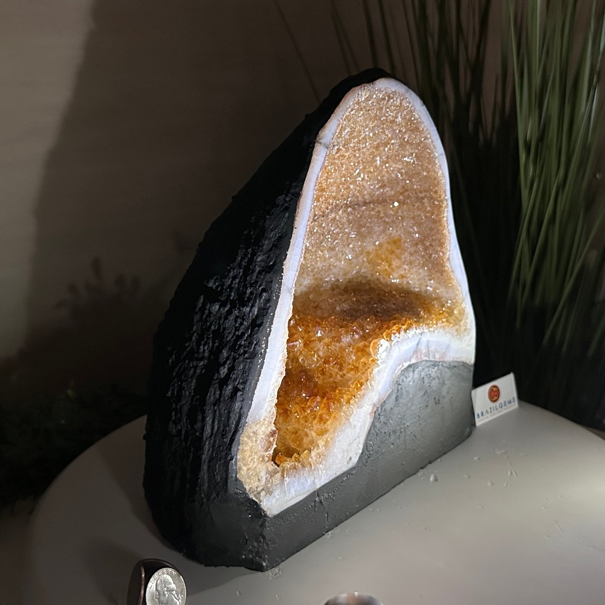 Extra Quality Citrine Cathedral, 16.5 lbs & 9.7" Tall 5603 - 0375 - Brazil GemsBrazil GemsExtra Quality Citrine Cathedral, 16.5 lbs & 9.7" Tall 5603 - 0375Cathedrals5603 - 0375