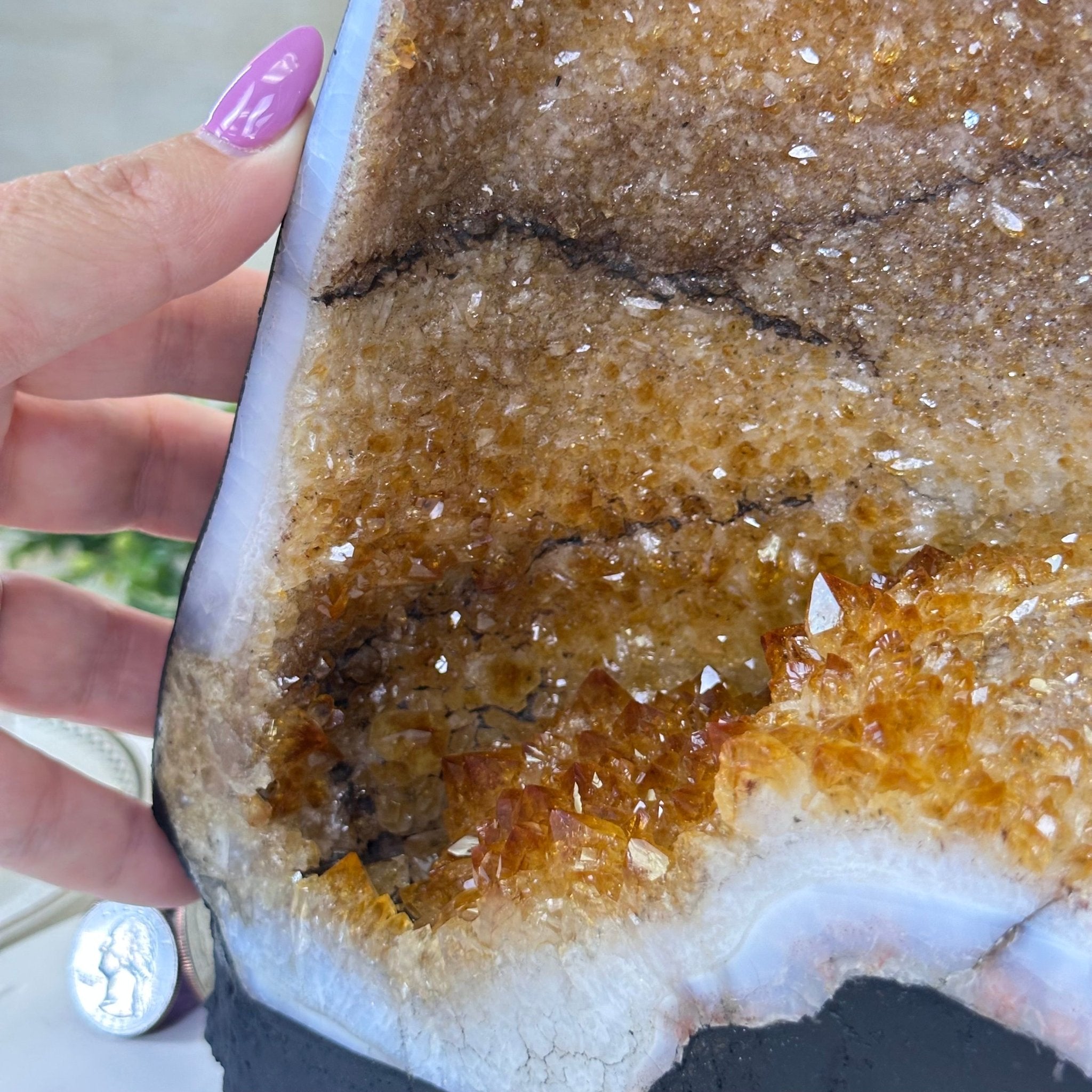 Extra Quality Citrine Cathedral, 16.5 lbs & 9.7" Tall 5603 - 0375 - Brazil GemsBrazil GemsExtra Quality Citrine Cathedral, 16.5 lbs & 9.7" Tall 5603 - 0375Cathedrals5603 - 0375