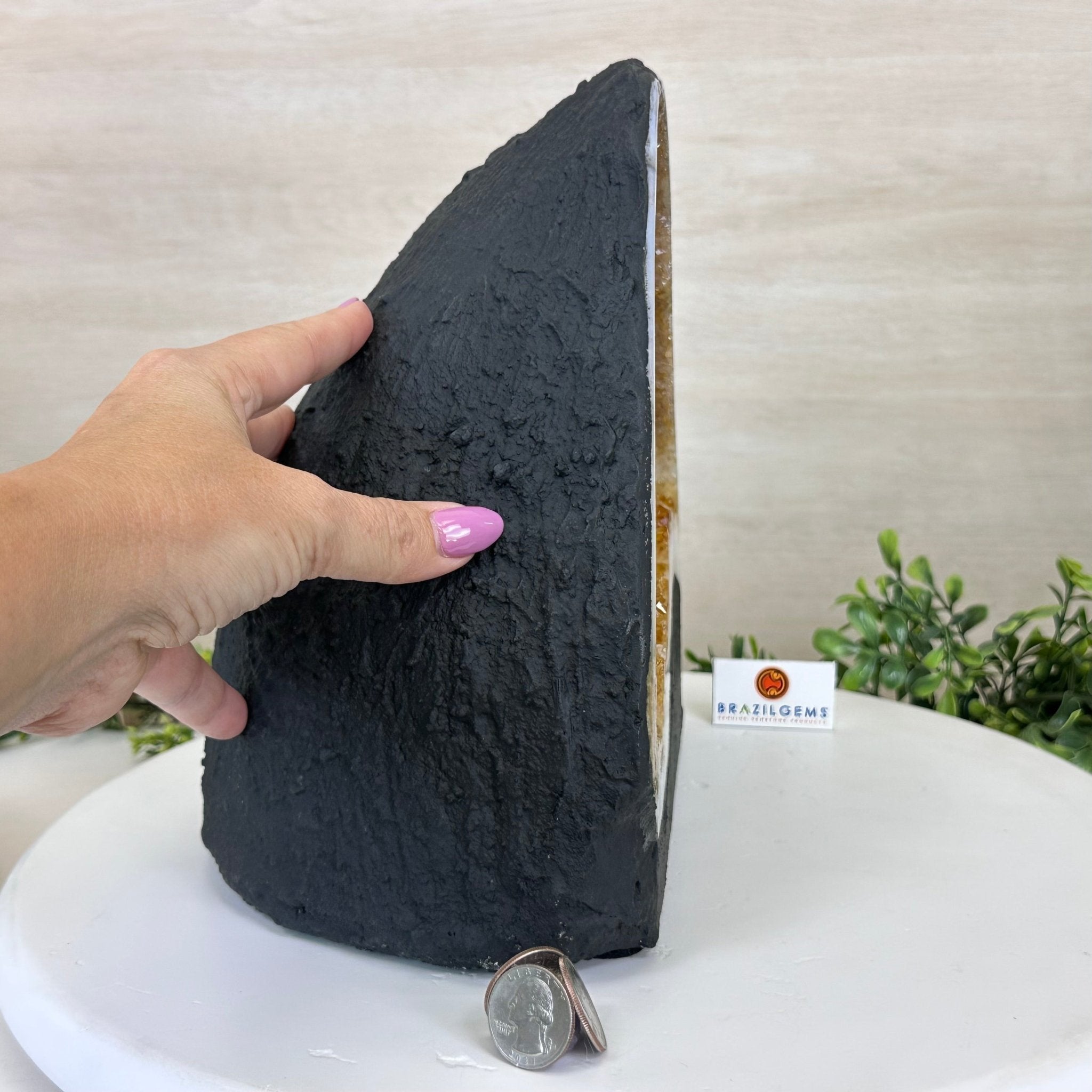 Extra Quality Citrine Cathedral, 16.5 lbs & 9.7" Tall 5603 - 0375 - Brazil GemsBrazil GemsExtra Quality Citrine Cathedral, 16.5 lbs & 9.7" Tall 5603 - 0375Cathedrals5603 - 0375