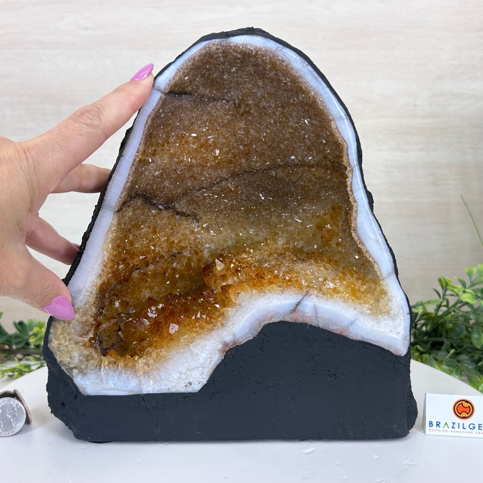 Extra Quality Citrine Cathedral, 16.5 lbs & 9.7" Tall 5603 - 0375 - Brazil GemsBrazil GemsExtra Quality Citrine Cathedral, 16.5 lbs & 9.7" Tall 5603 - 0375Cathedrals5603 - 0375
