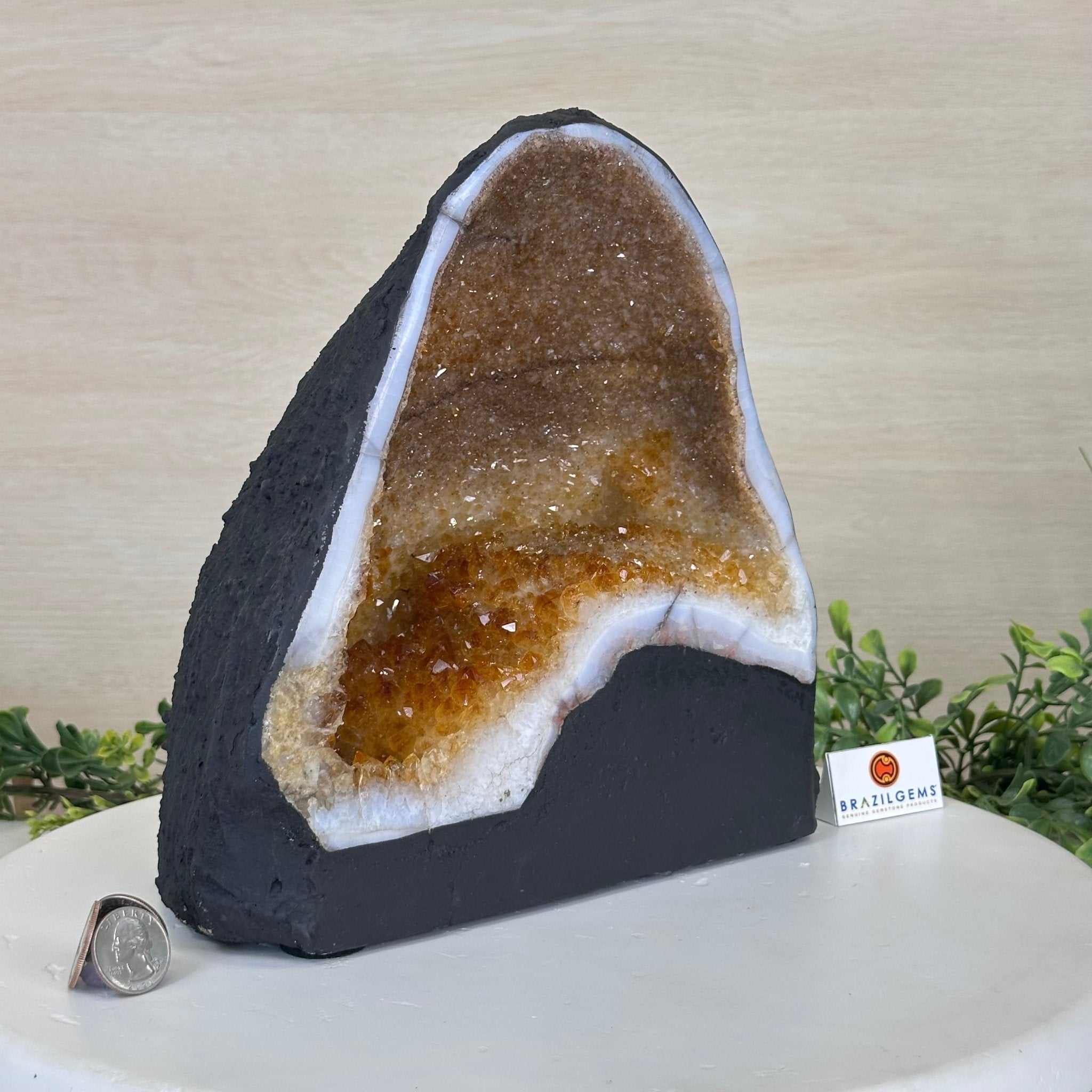 Extra Quality Citrine Cathedral, 16.5 lbs & 9.7" Tall 5603 - 0375 - Brazil GemsBrazil GemsExtra Quality Citrine Cathedral, 16.5 lbs & 9.7" Tall 5603 - 0375Cathedrals5603 - 0375