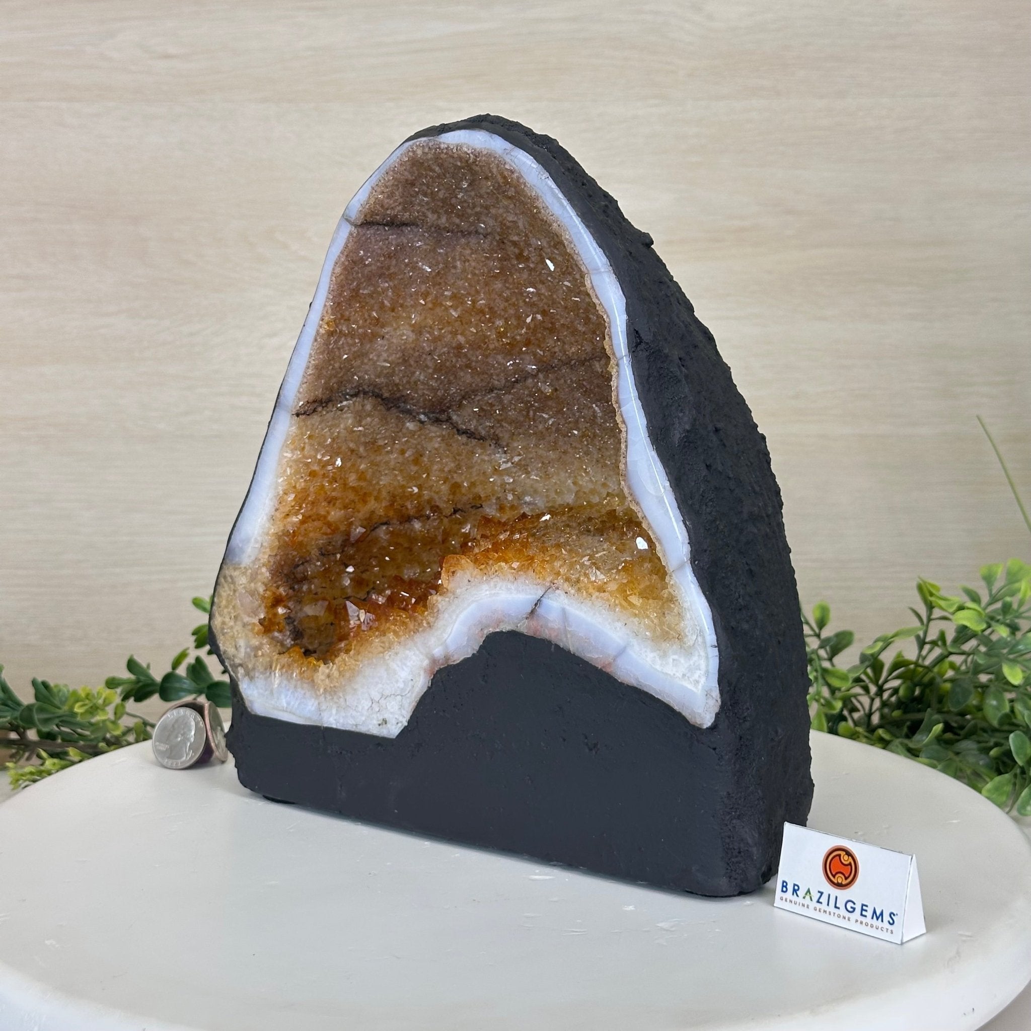 Extra Quality Citrine Cathedral, 16.5 lbs & 9.7" Tall 5603 - 0375 - Brazil GemsBrazil GemsExtra Quality Citrine Cathedral, 16.5 lbs & 9.7" Tall 5603 - 0375Cathedrals5603 - 0375