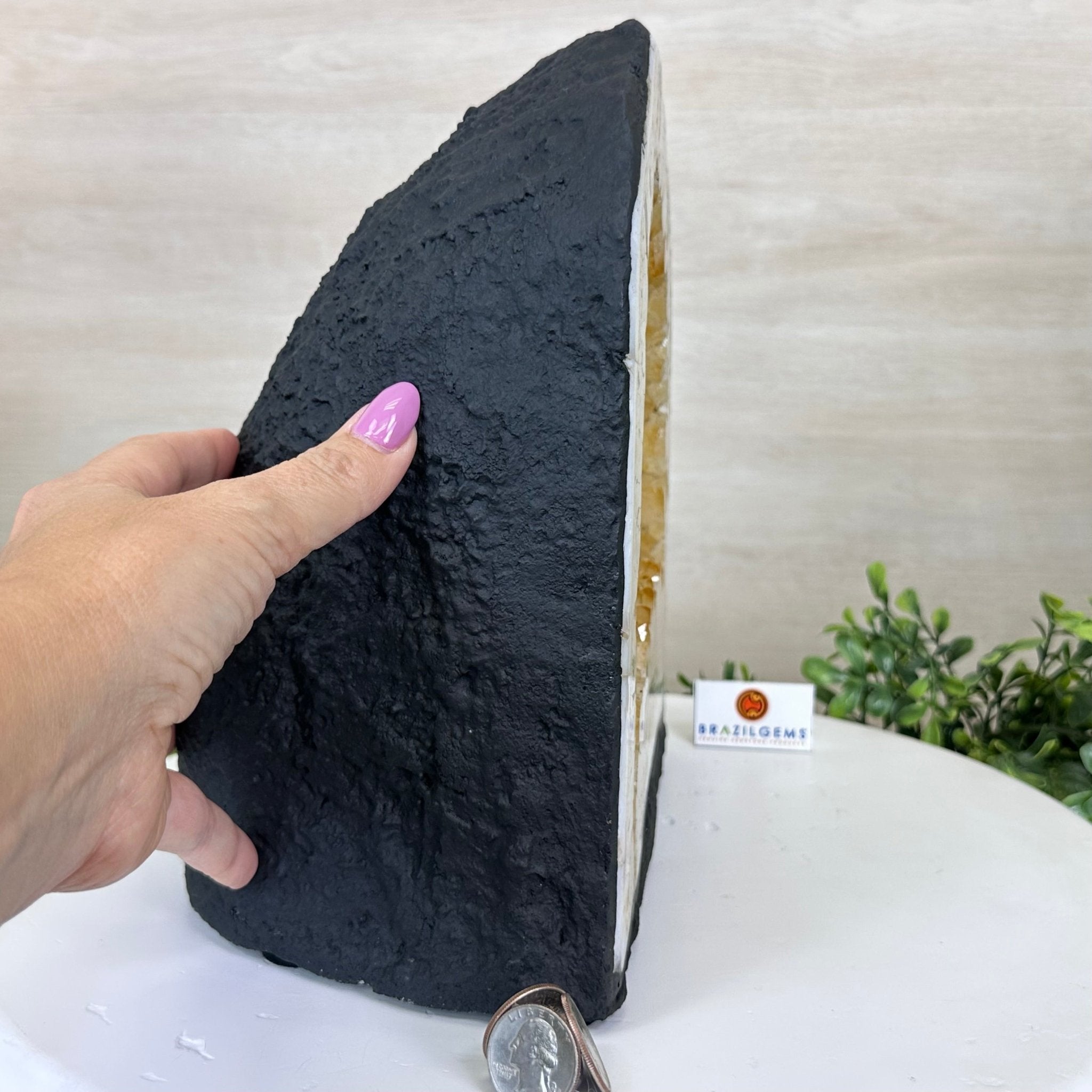 Extra Quality Citrine Cathedral, 20.8 lbs & 10.1" Tall 5603 - 0379 - Brazil GemsBrazil GemsExtra Quality Citrine Cathedral, 20.8 lbs & 10.1" Tall 5603 - 0379Cathedrals5603 - 0379