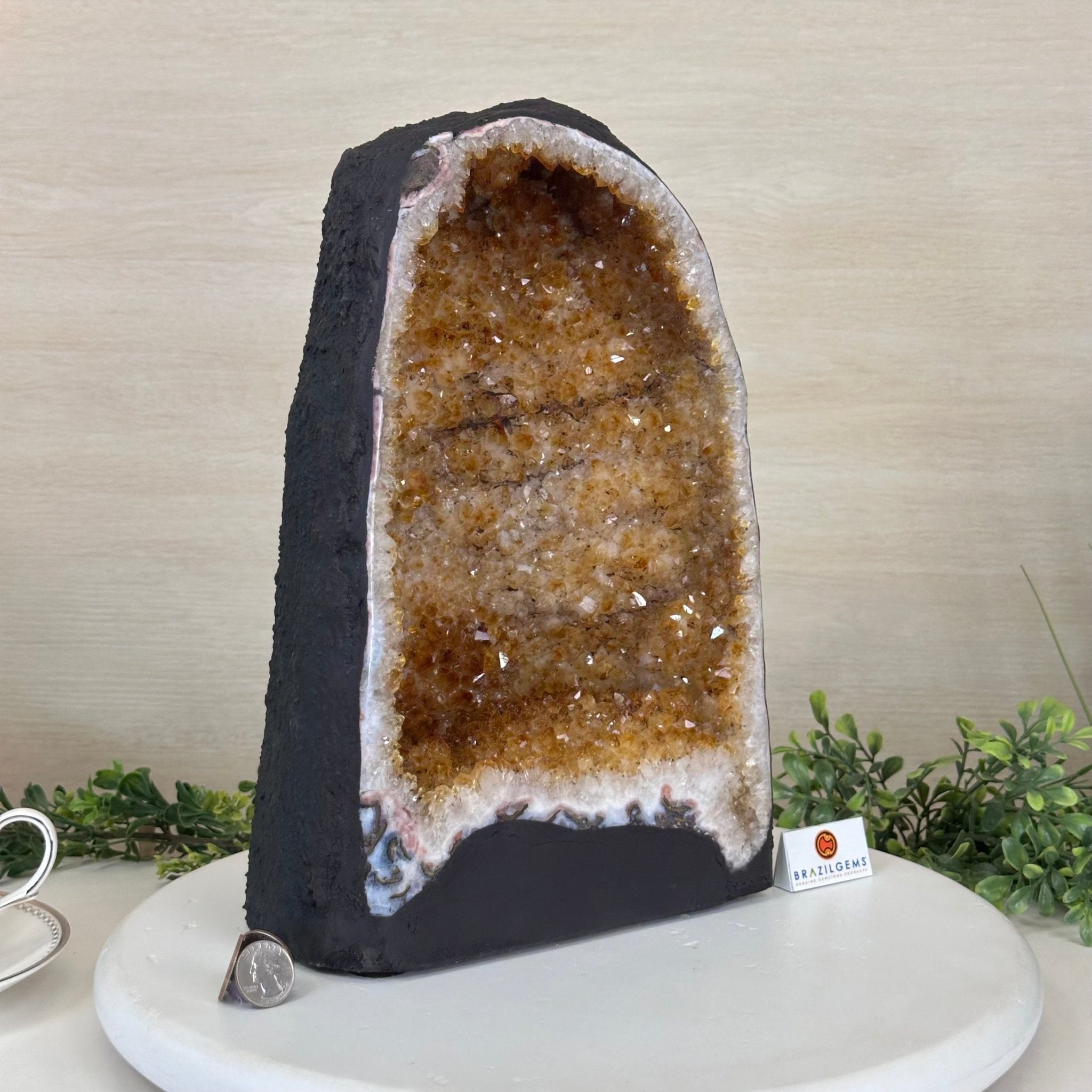 Extra Quality Citrine Cathedral, 21.8 lbs & 12.9" Tall 5603 - 0380 - Brazil GemsBrazil GemsExtra Quality Citrine Cathedral, 21.8 lbs & 12.9" Tall 5603 - 0380Cathedrals5603 - 0380