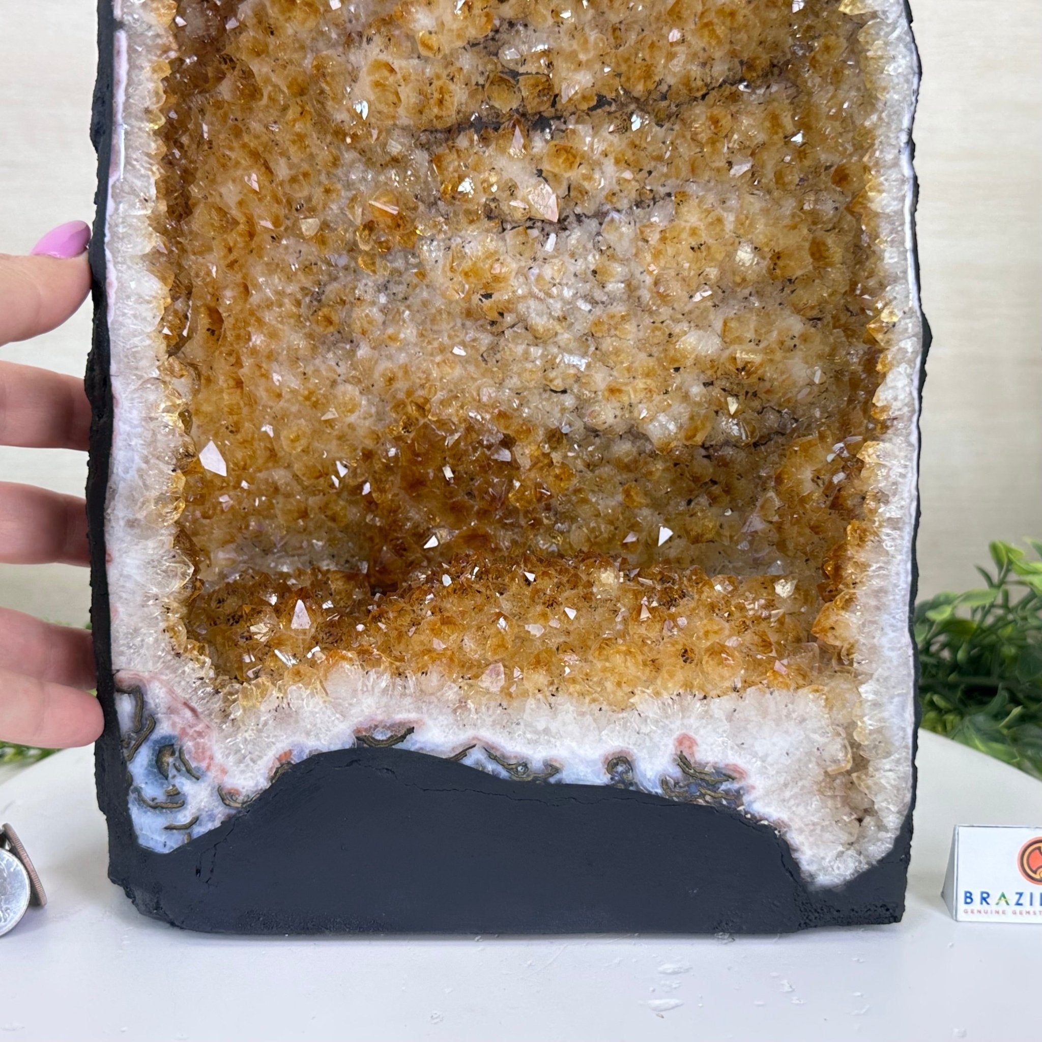 Extra Quality Citrine Cathedral, 21.8 lbs & 12.9" Tall 5603 - 0380 - Brazil GemsBrazil GemsExtra Quality Citrine Cathedral, 21.8 lbs & 12.9" Tall 5603 - 0380Cathedrals5603 - 0380