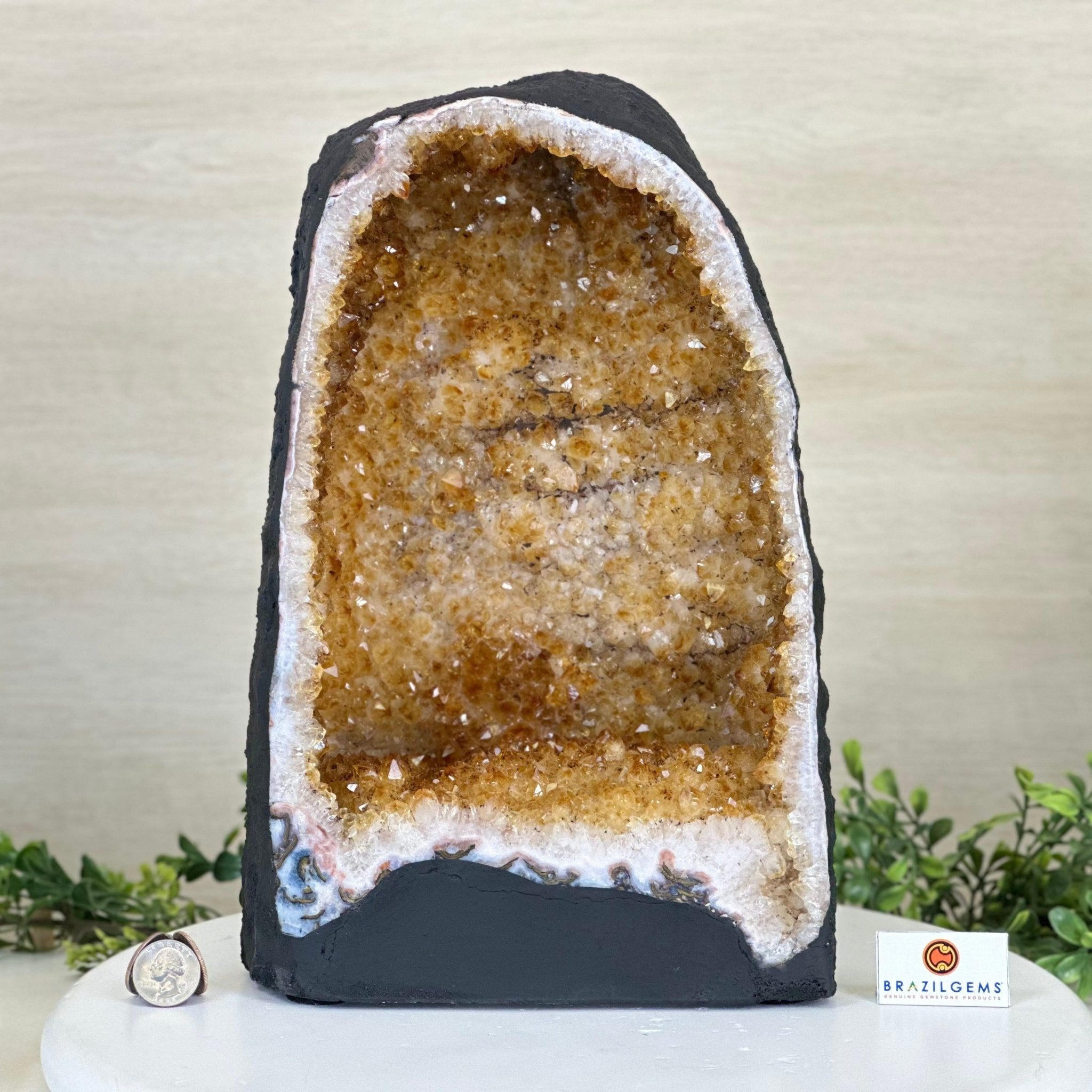 Extra Quality Citrine Cathedral, 21.8 lbs & 12.9" Tall 5603 - 0380 - Brazil GemsBrazil GemsExtra Quality Citrine Cathedral, 21.8 lbs & 12.9" Tall 5603 - 0380Cathedrals5603 - 0380