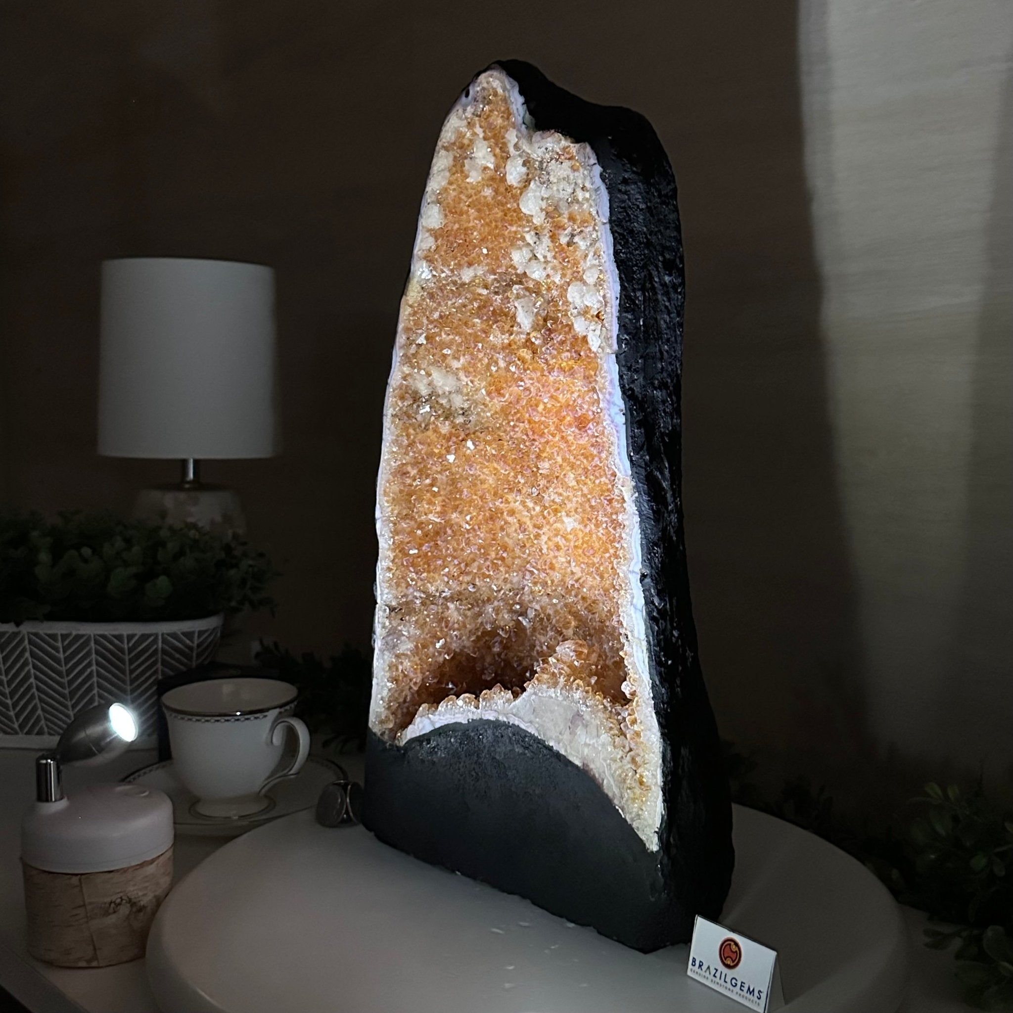 Extra Quality Citrine Cathedral, 21.9 lbs & 16.3" Tall 5603 - 0381 - Brazil GemsBrazil GemsExtra Quality Citrine Cathedral, 21.9 lbs & 16.3" Tall 5603 - 0381Cathedrals5603 - 0381