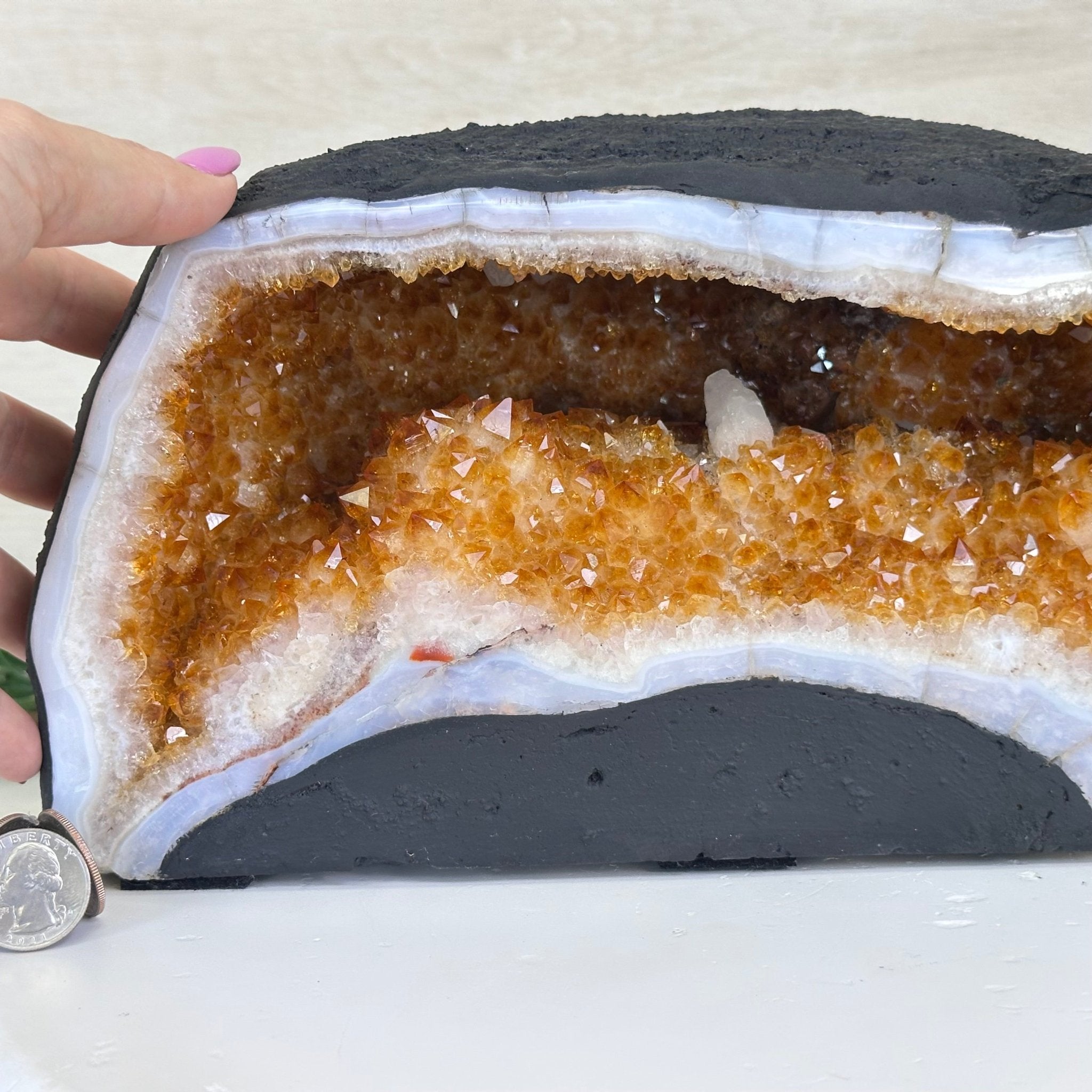 Extra Quality Citrine Cathedral, 22.2 lbs & 6.6" Tall 5603 - 0382 - Brazil GemsBrazil GemsExtra Quality Citrine Cathedral, 22.2 lbs & 6.6" Tall 5603 - 0382Cathedrals5603 - 0382