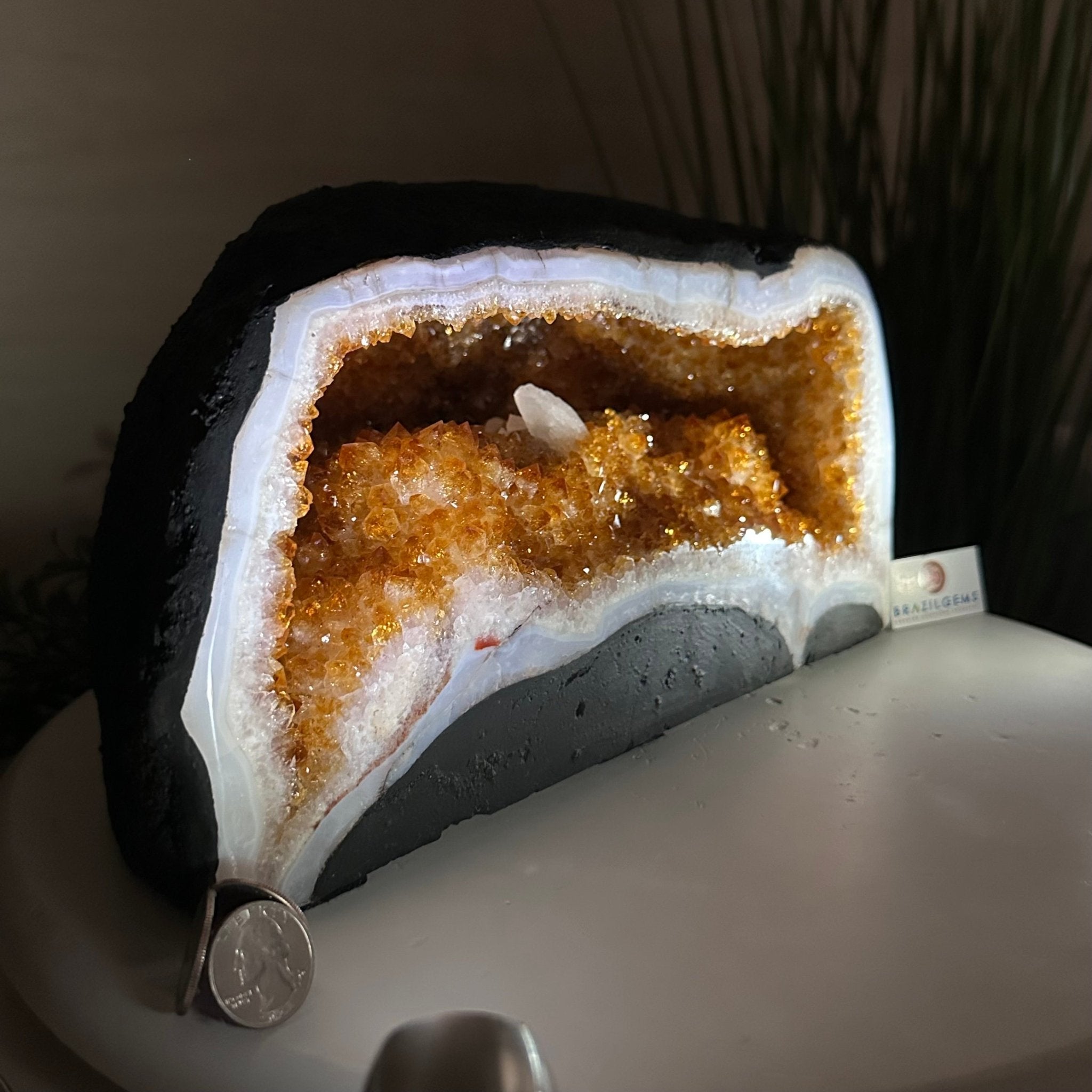Extra Quality Citrine Cathedral, 22.2 lbs & 6.6" Tall 5603 - 0382 - Brazil GemsBrazil GemsExtra Quality Citrine Cathedral, 22.2 lbs & 6.6" Tall 5603 - 0382Cathedrals5603 - 0382